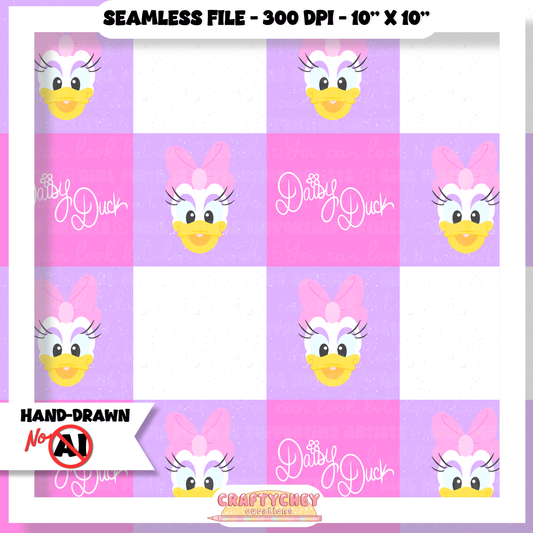 Girl Duck Signature Quilt (Pink + Purple)