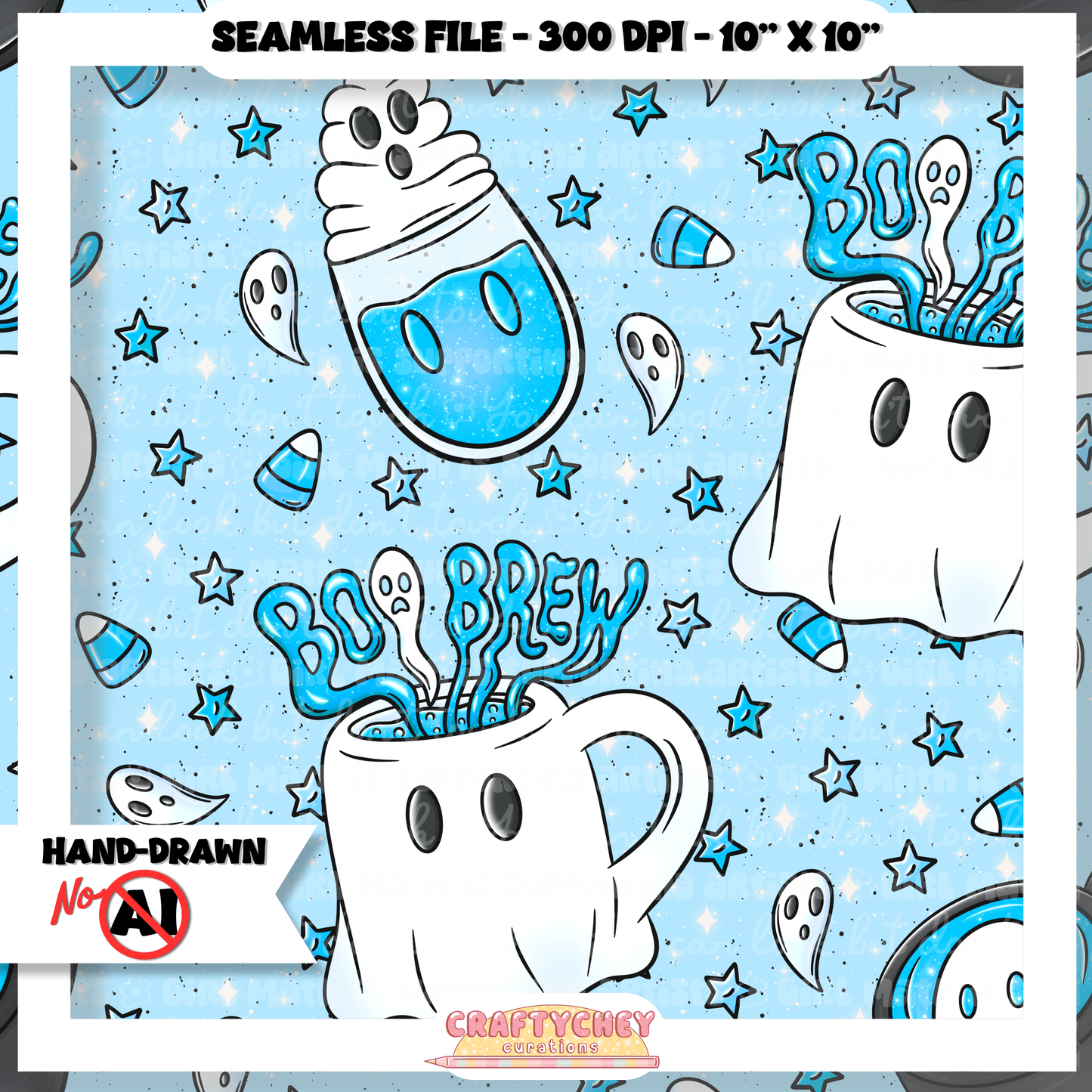 Boo Brews (Seamless + PNG)