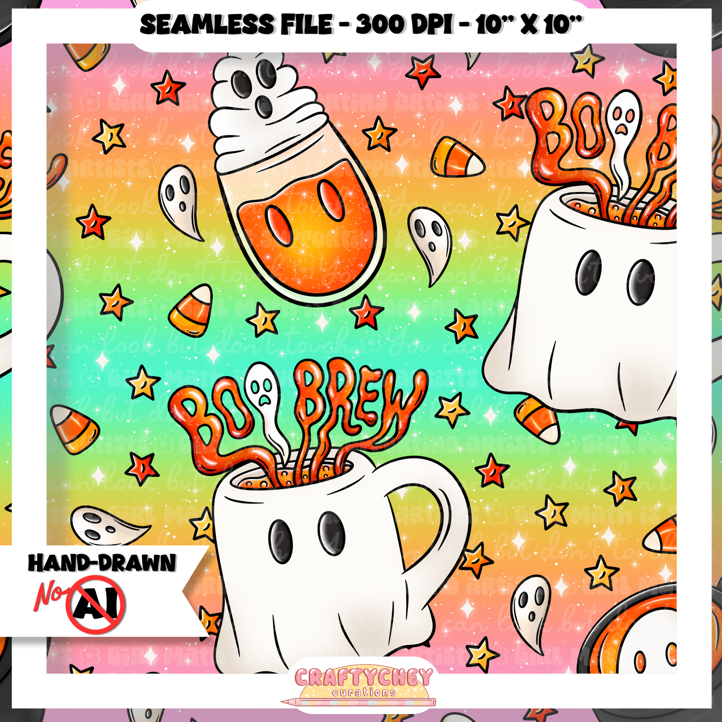 Boo Brews (Seamless + PNG)