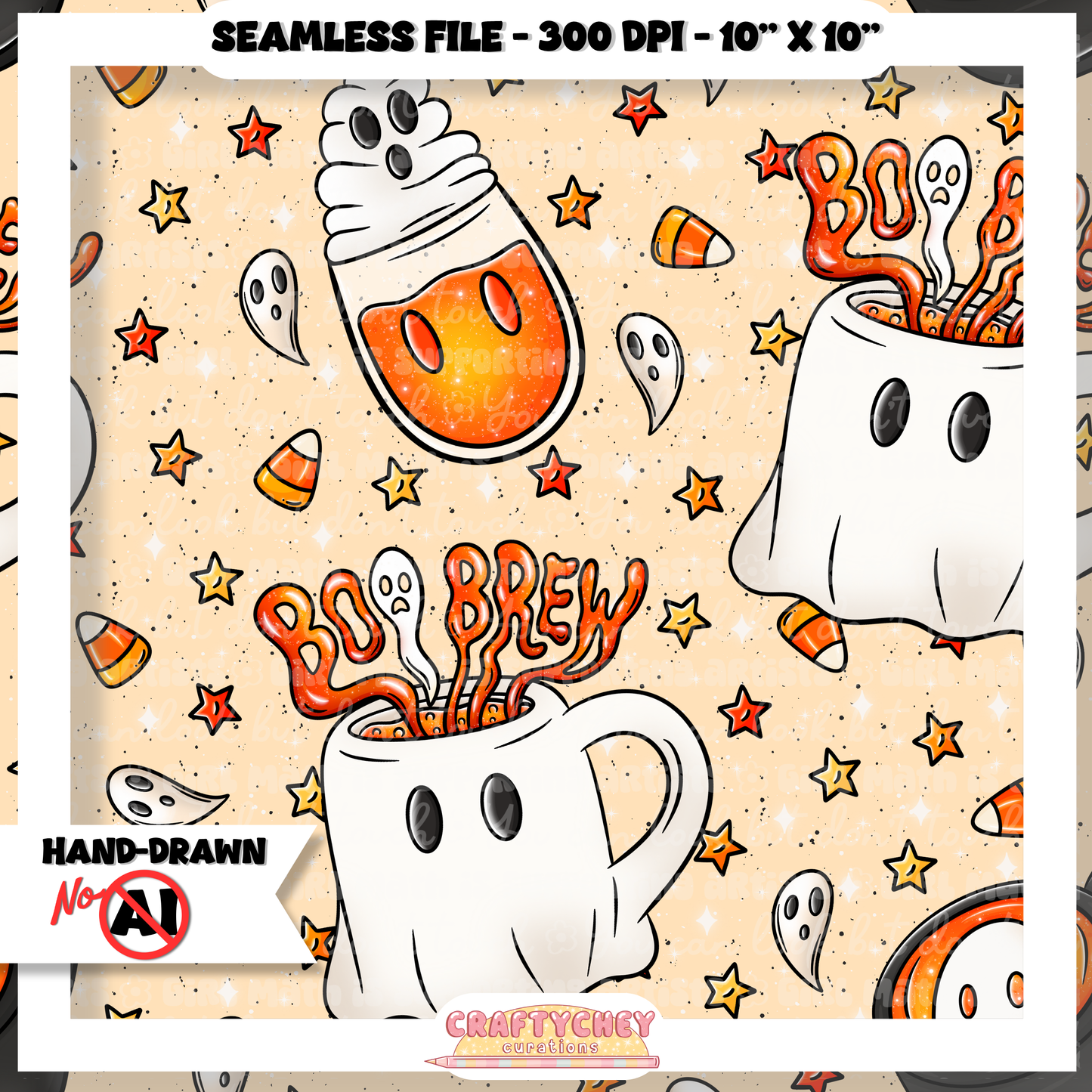 Boo Brews (Seamless + PNG)