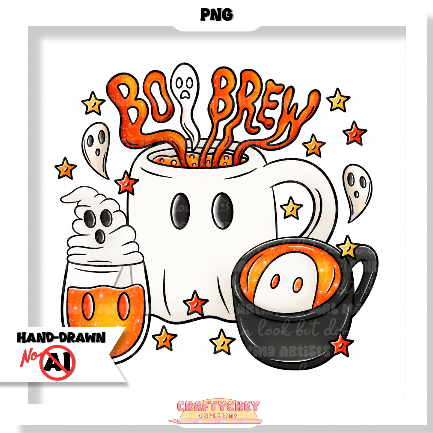 Boo Brews (Seamless + PNG)