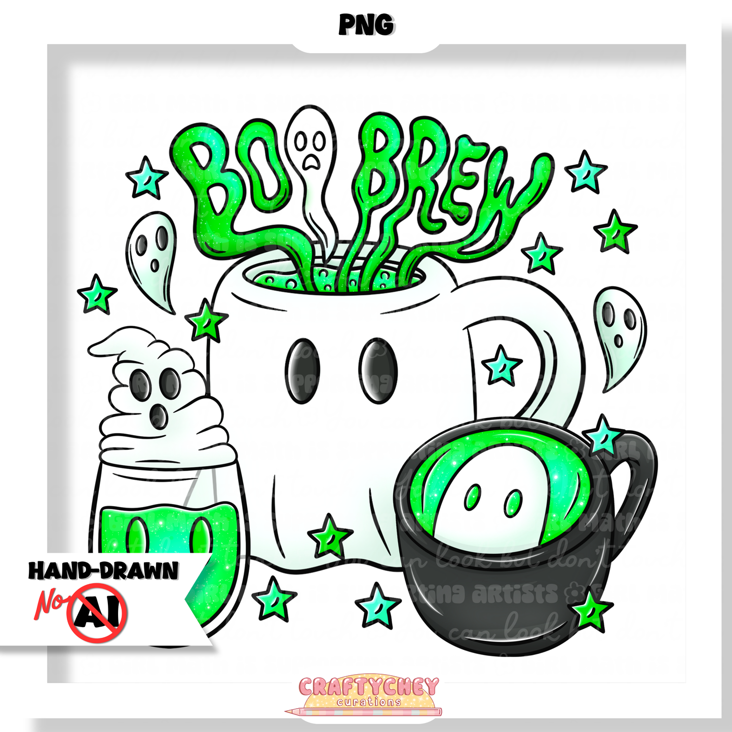 Boo Brews (Seamless + PNG)