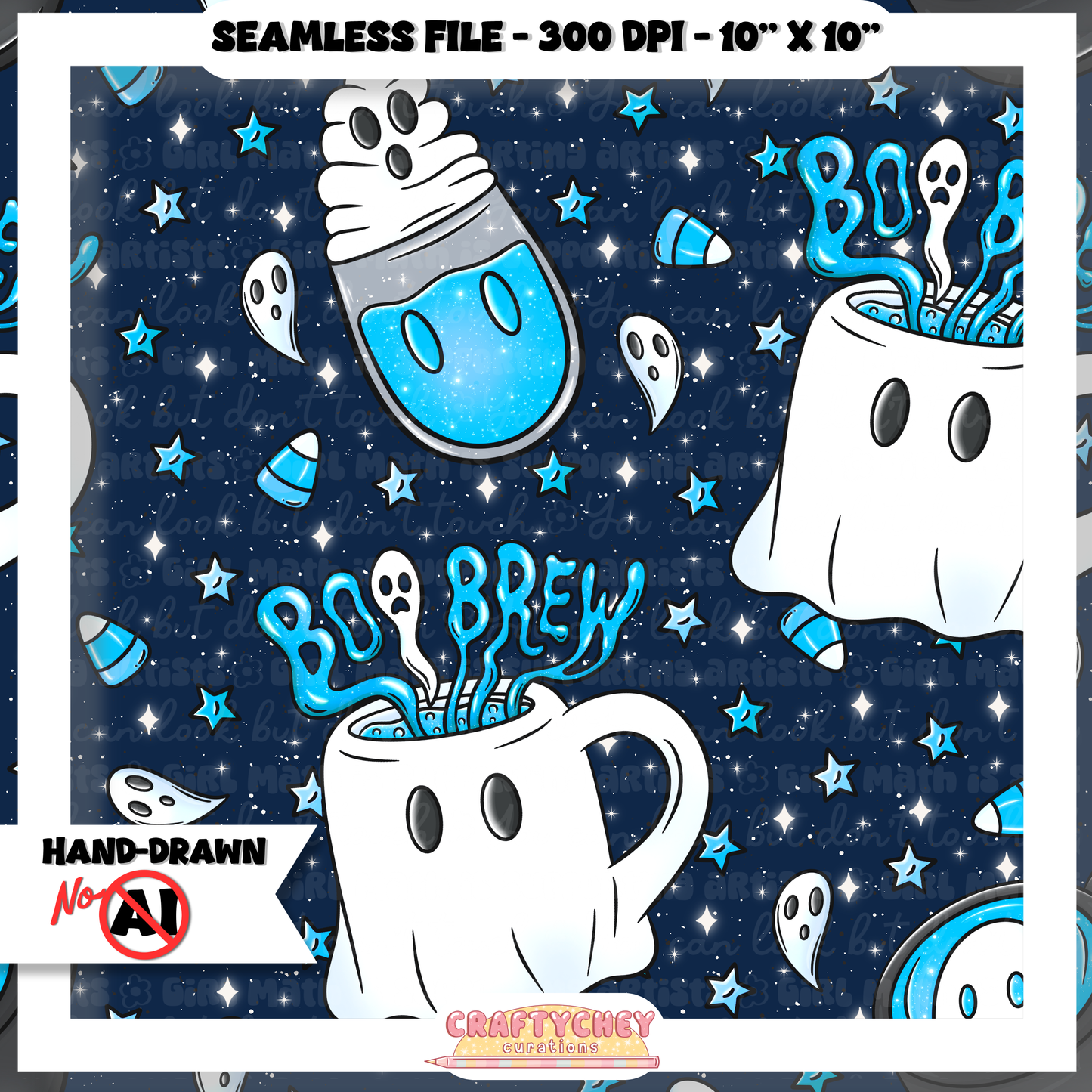 Boo Brews (Seamless + PNG)