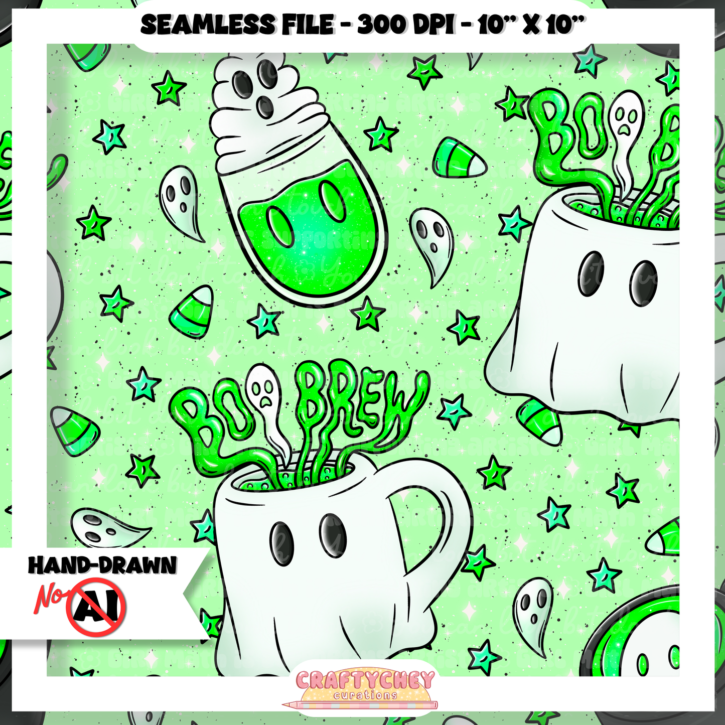 Boo Brews (Seamless + PNG)