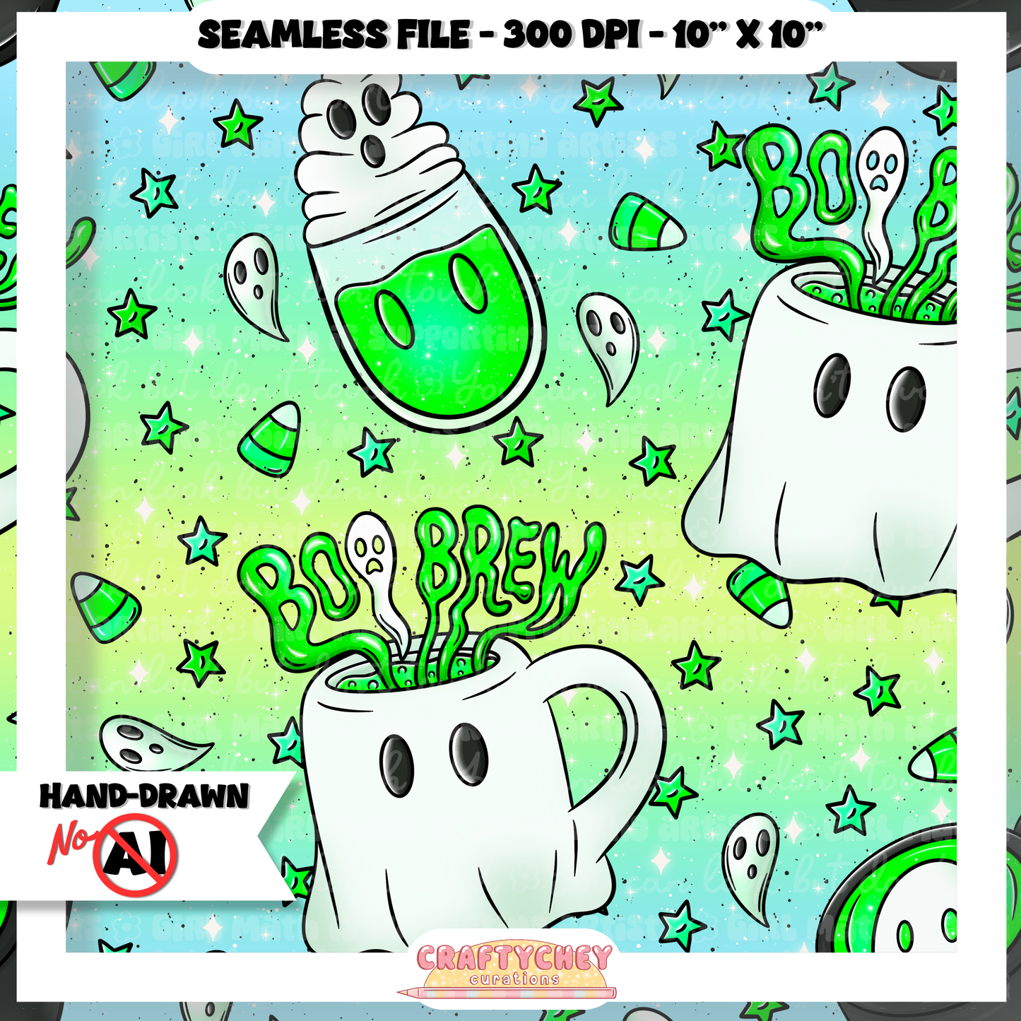 Boo Brews (Seamless + PNG)