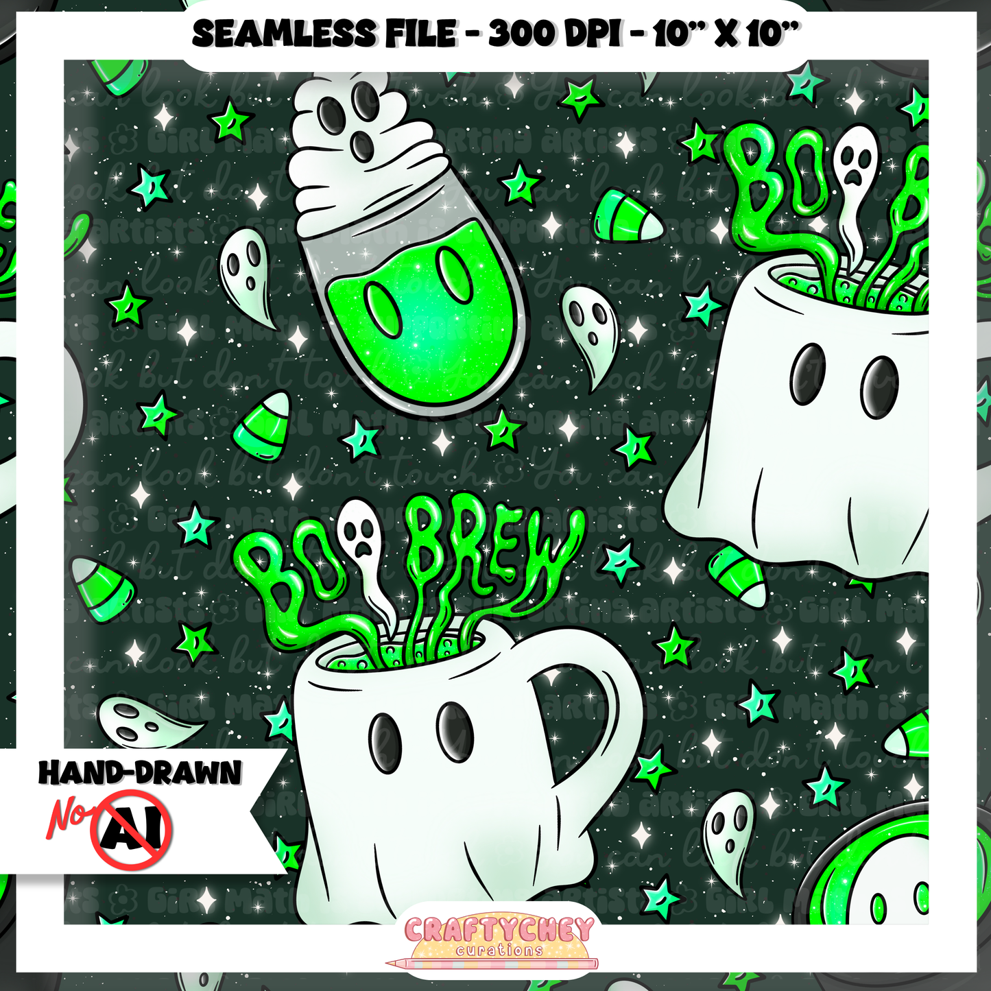 Boo Brews (Seamless + PNG)