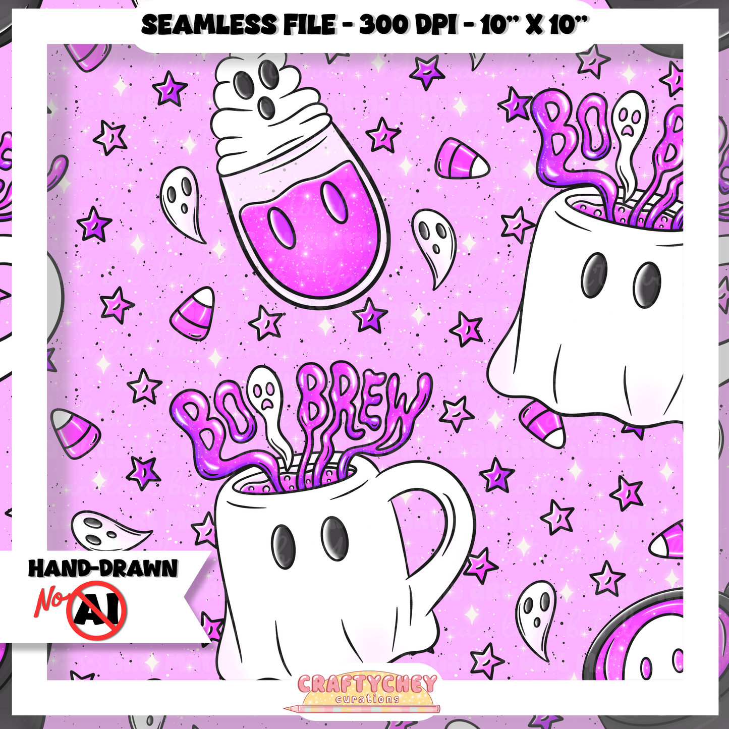 Boo Brews (Seamless + PNG)