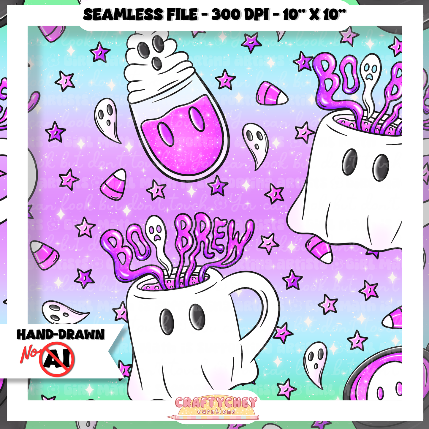 Boo Brews (Seamless + PNG)