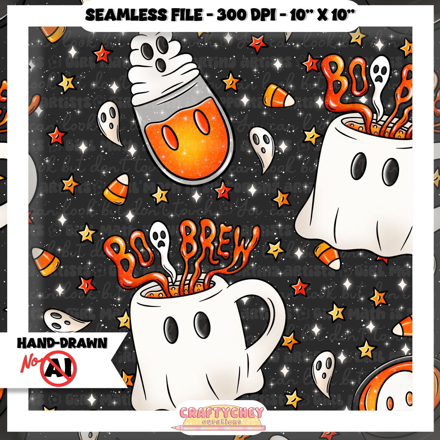 Boo Brews (Seamless + PNG)