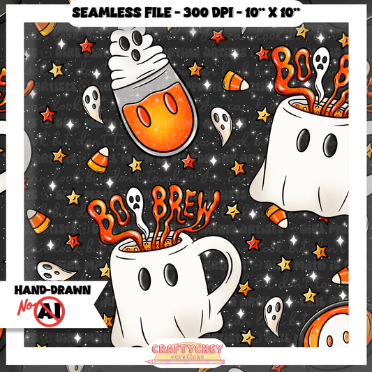 Boo Brews (Seamless + PNG)