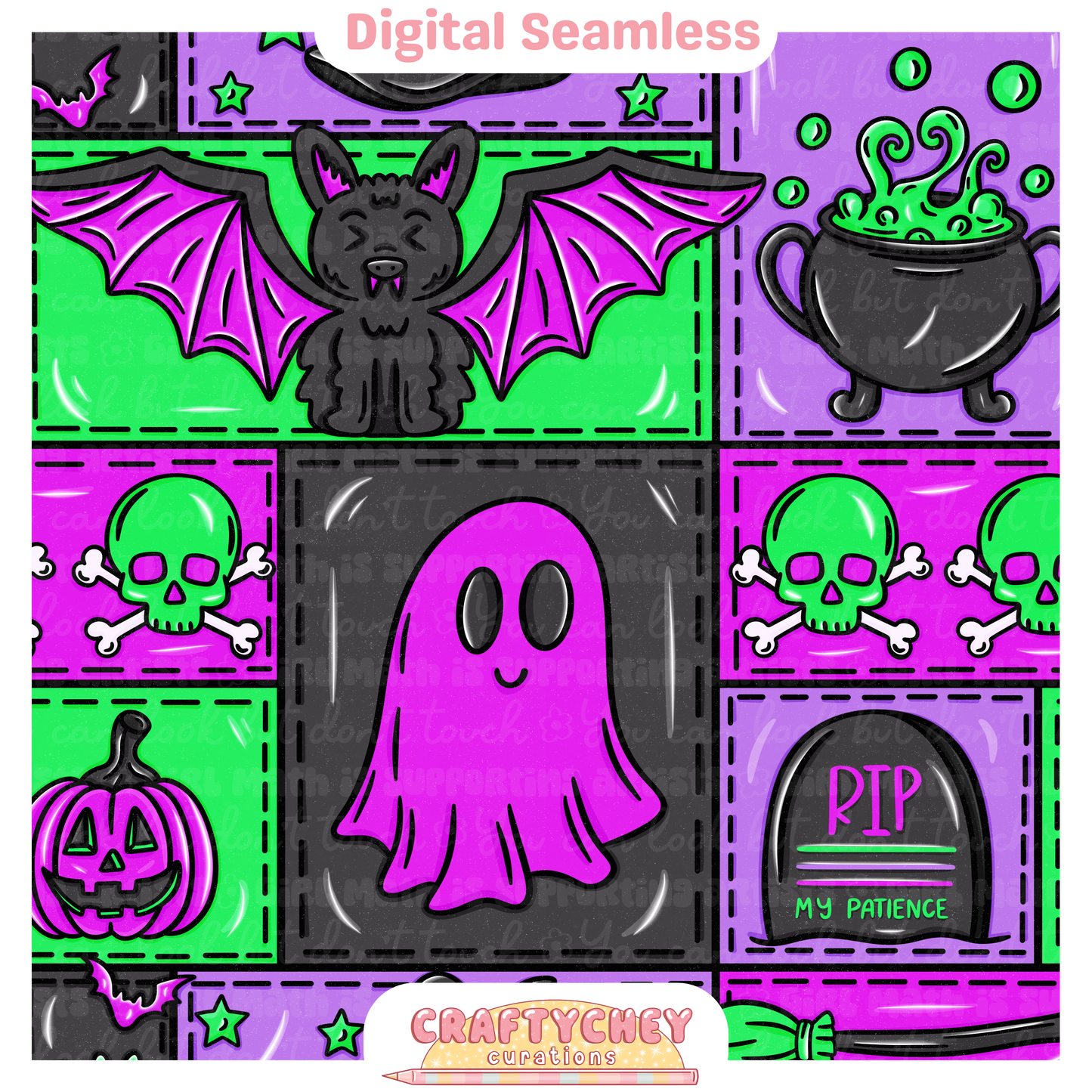 RIP My Patience Halloween Patchwork