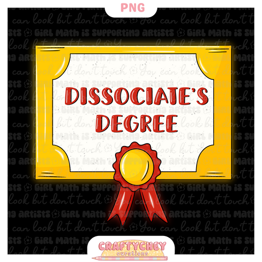 Dissociate’s Degree PNG