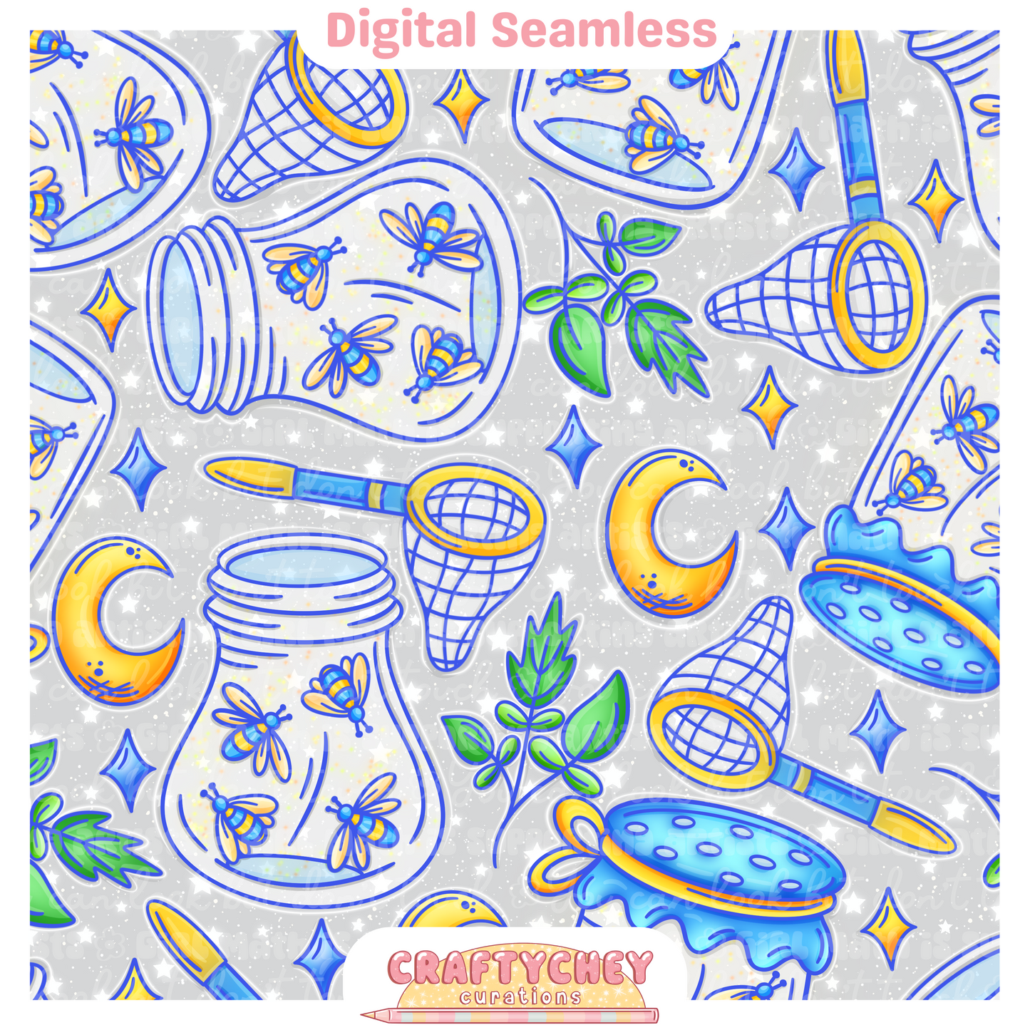 Nostalgic Firefly Jars (Blue)