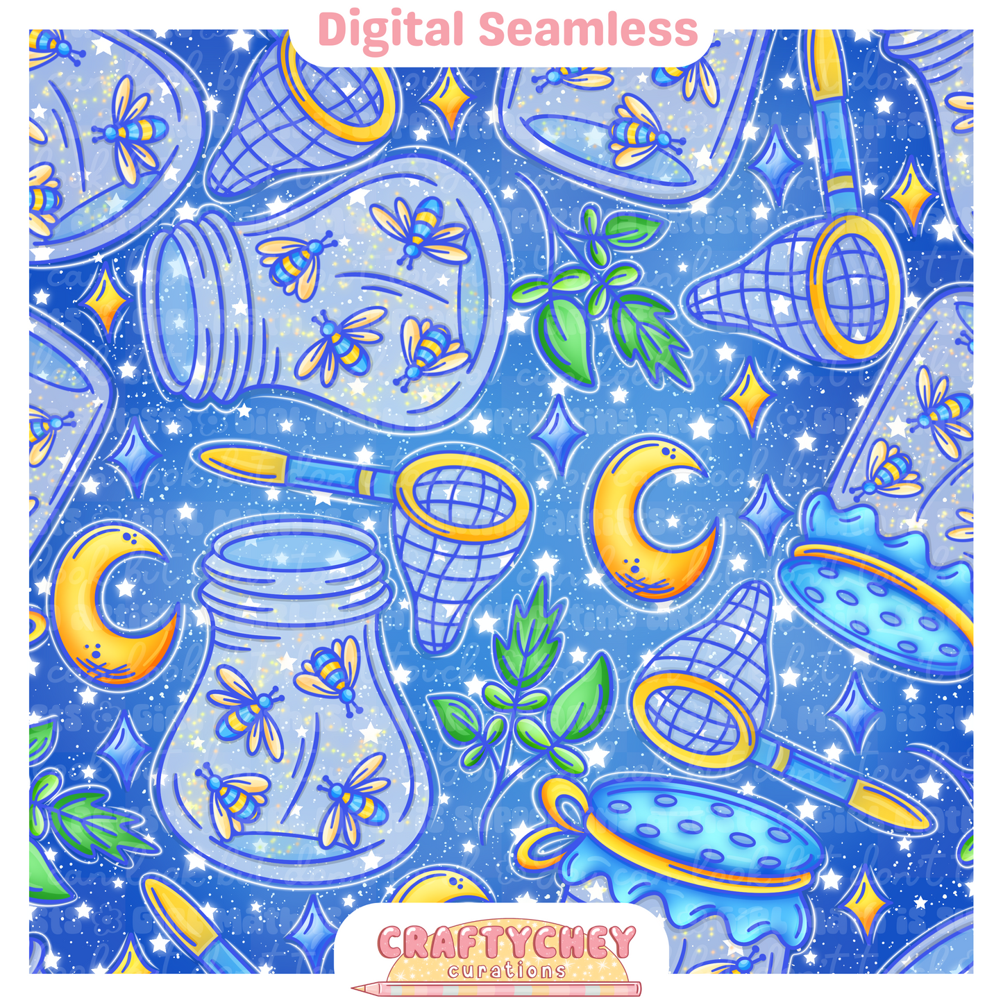 Nostalgic Firefly Jars (Blue)