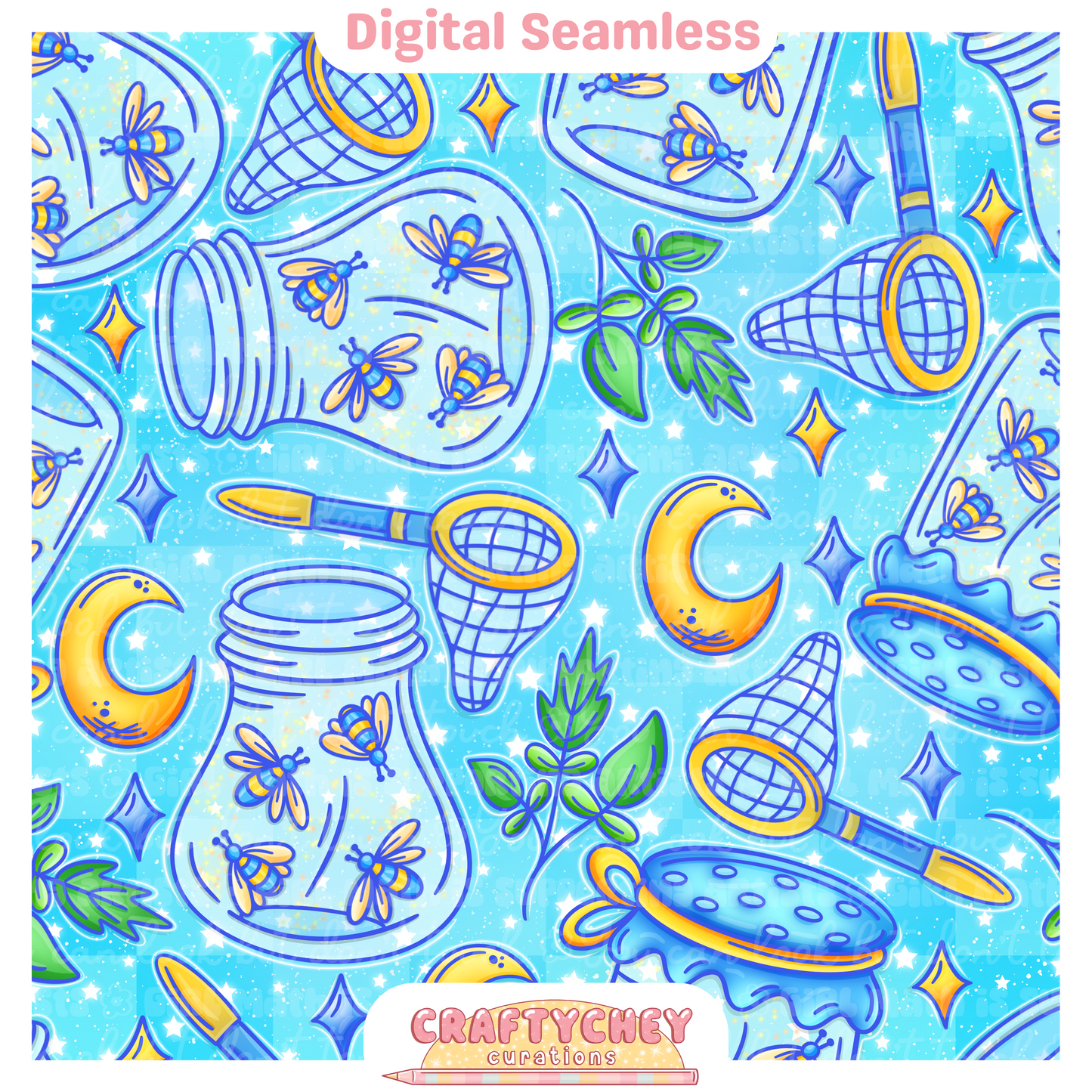 Nostalgic Firefly Jars (Blue)