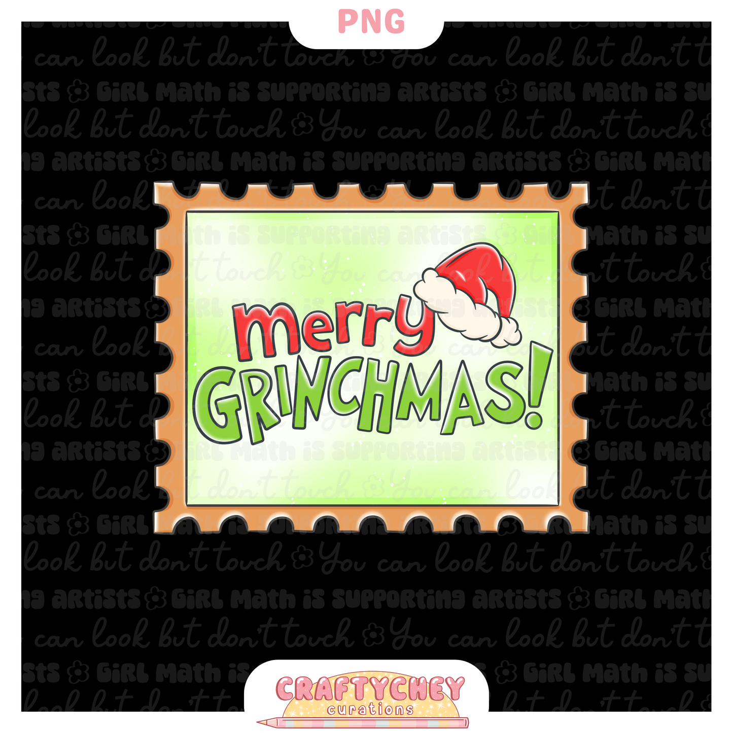 Grouchy Green Guy Stamps