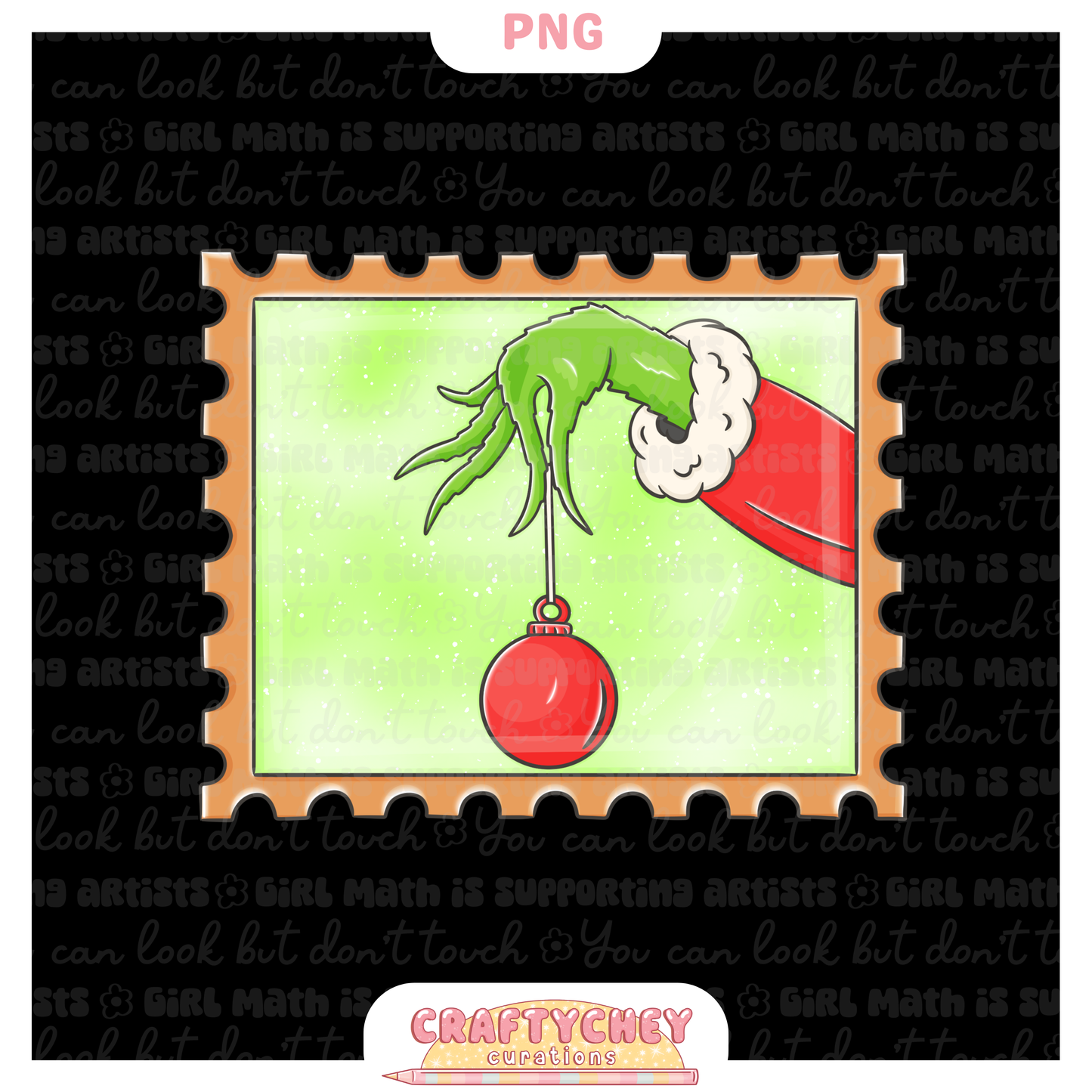 Grouchy Green Guy Stamps