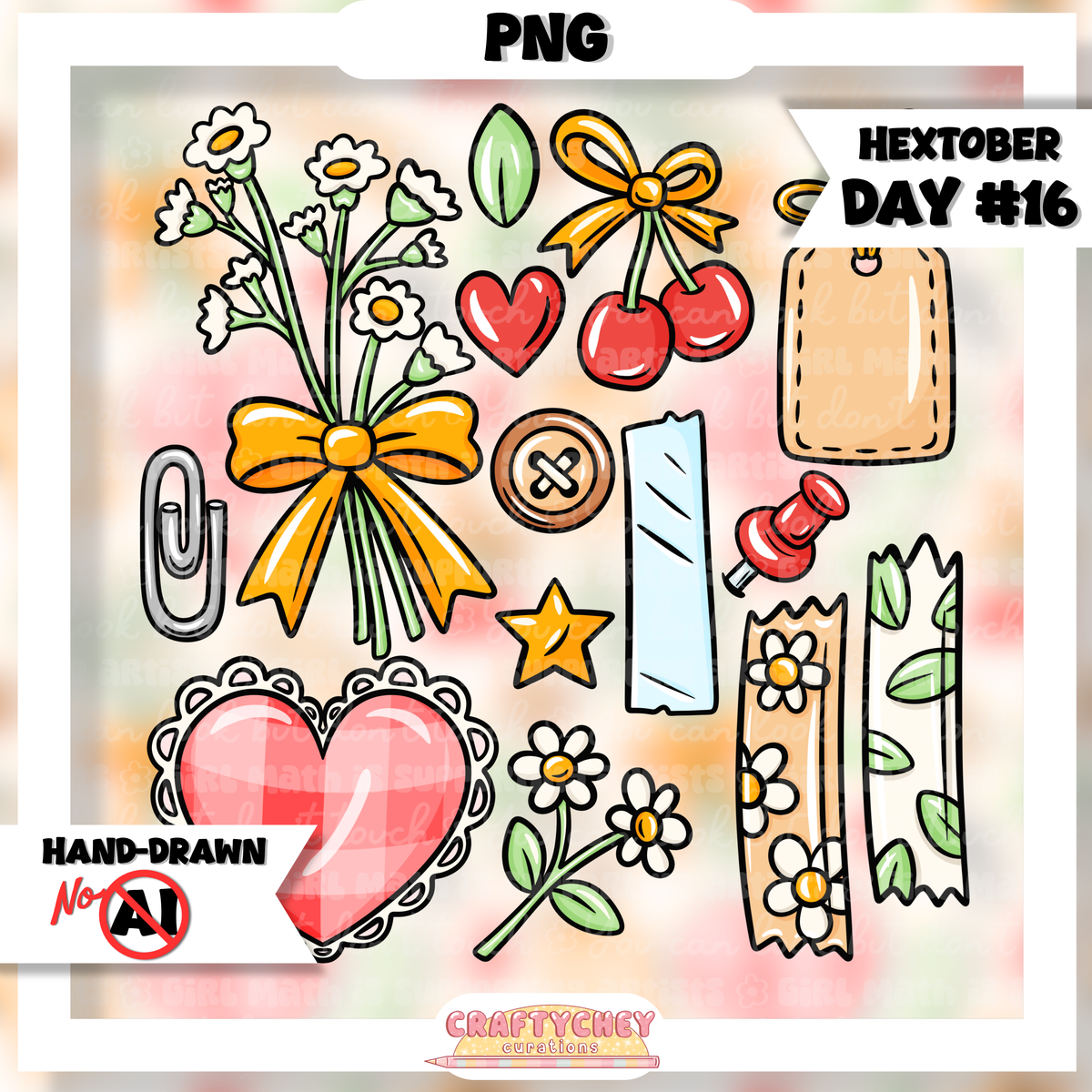 Hextober Day 16: Collage (Seamless + PNG)