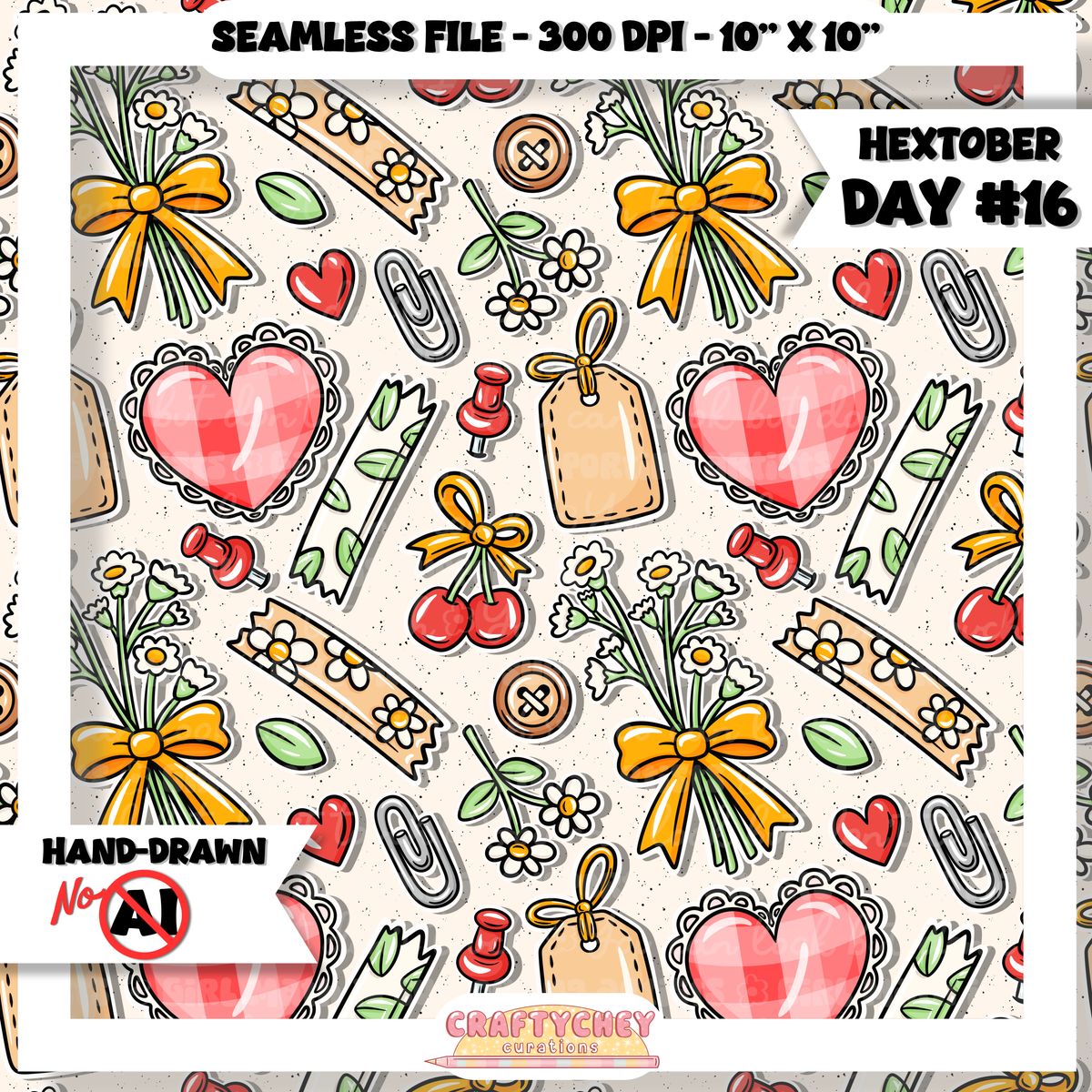 Hextober Day 16: Collage (Seamless + PNG)