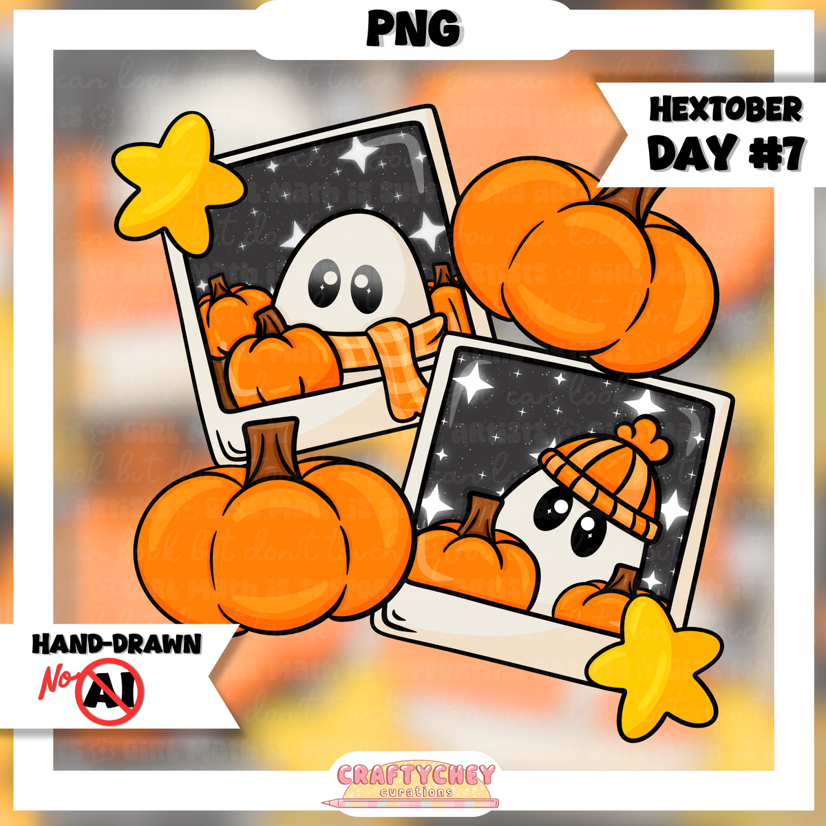 Hextober Day 7: Snapshot : Orange (Seamless + PNG)