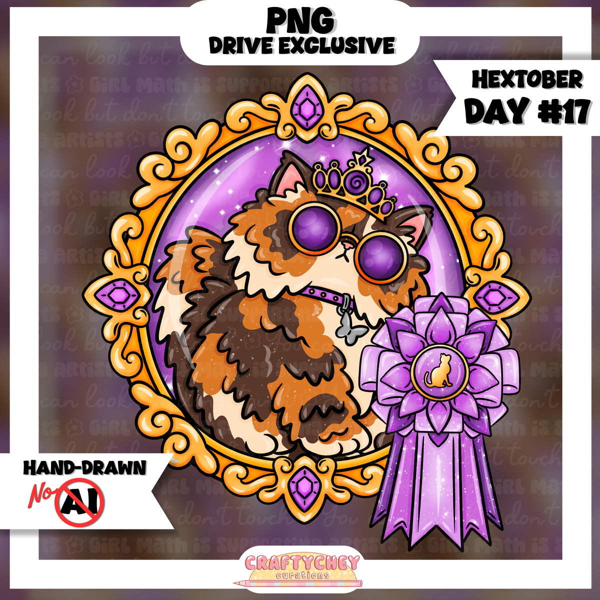 Hextober Day 17: Portrait (Seamless + PNG)
