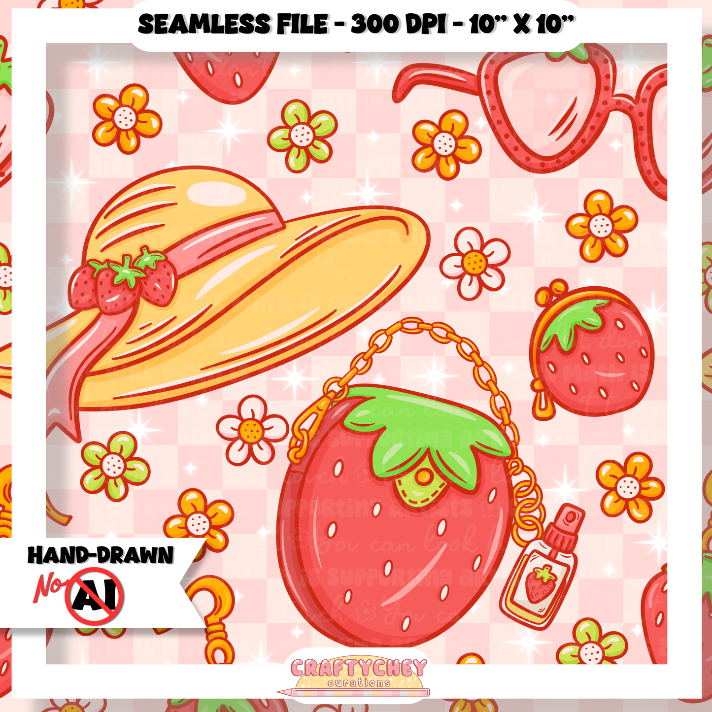 Juicy Summer: Day 3: Wildberry (Seamless + PNG)