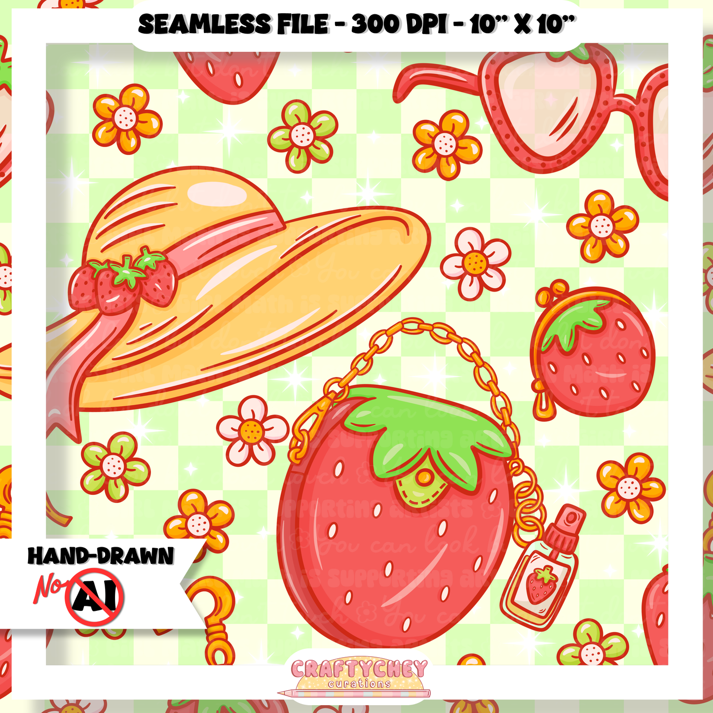 Juicy Summer: Day 3: Wildberry (Seamless + PNG)