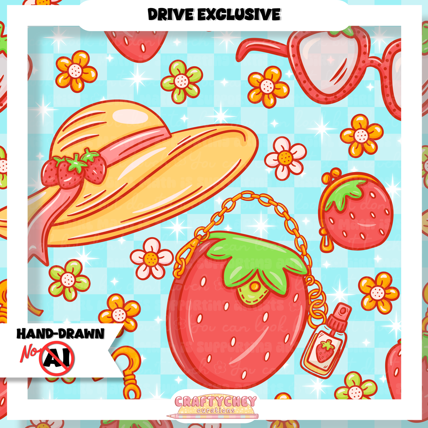 Juicy Summer: Day 3: Wildberry (Seamless + PNG)