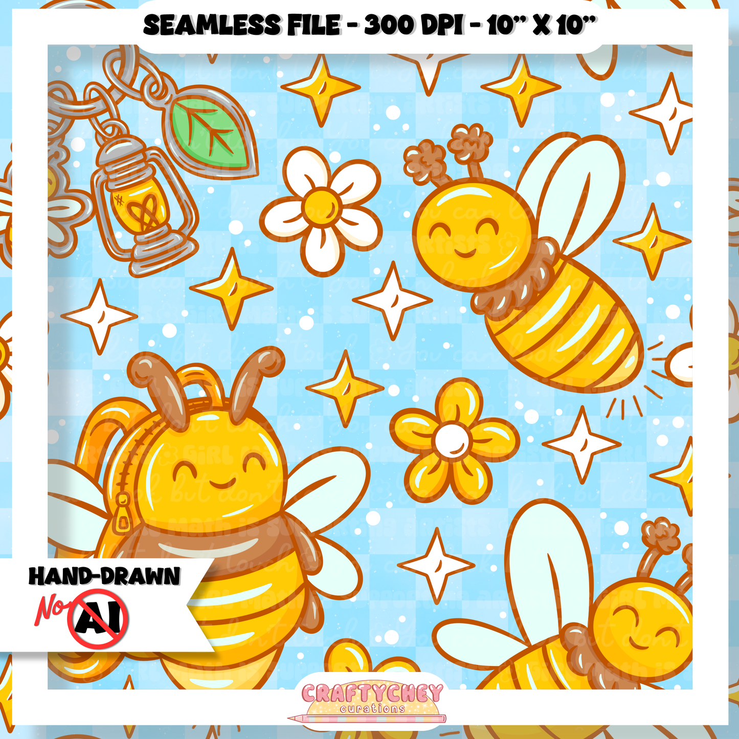 Juicy Summer: Day 4: Firefly (Seamless + PNG)