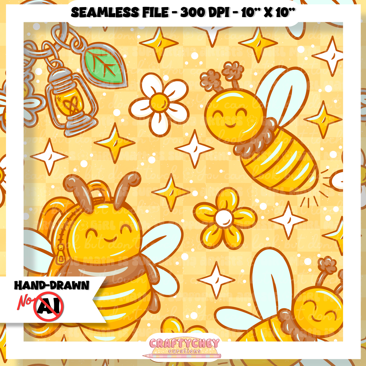Juicy Summer: Day 4: Firefly (Seamless + PNG)