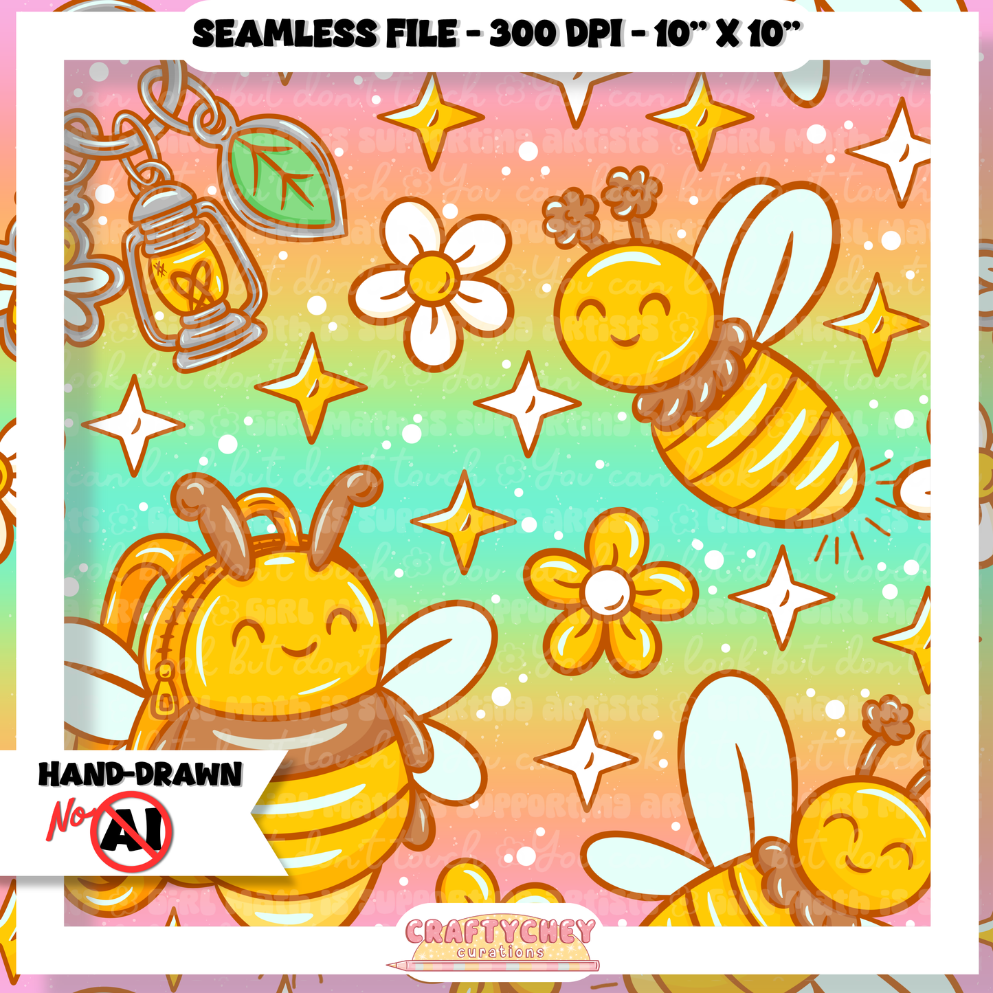 Juicy Summer: Day 4: Firefly (Seamless + PNG)