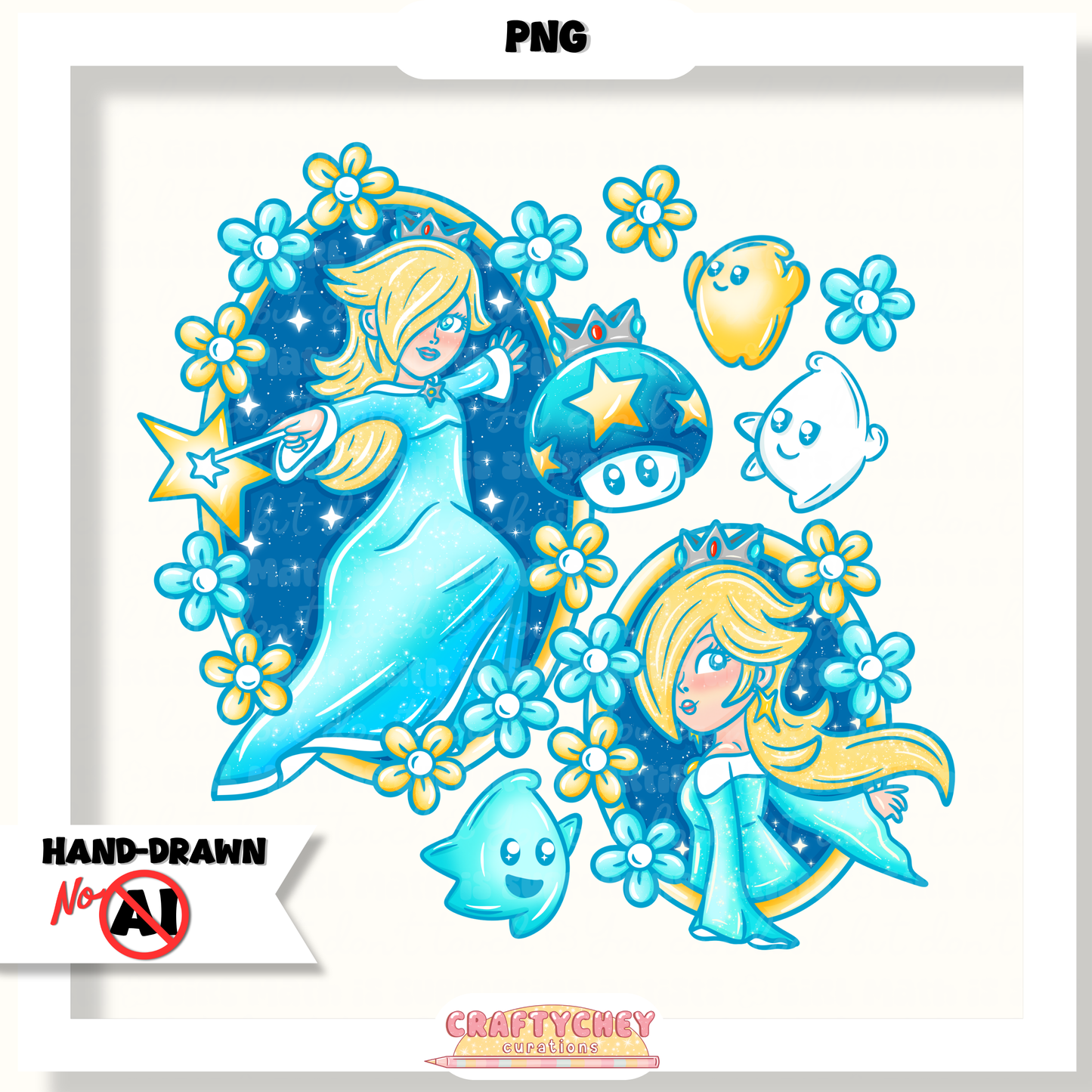 Juicy Summer: Day 6: Starfall (Seamless + PNG)