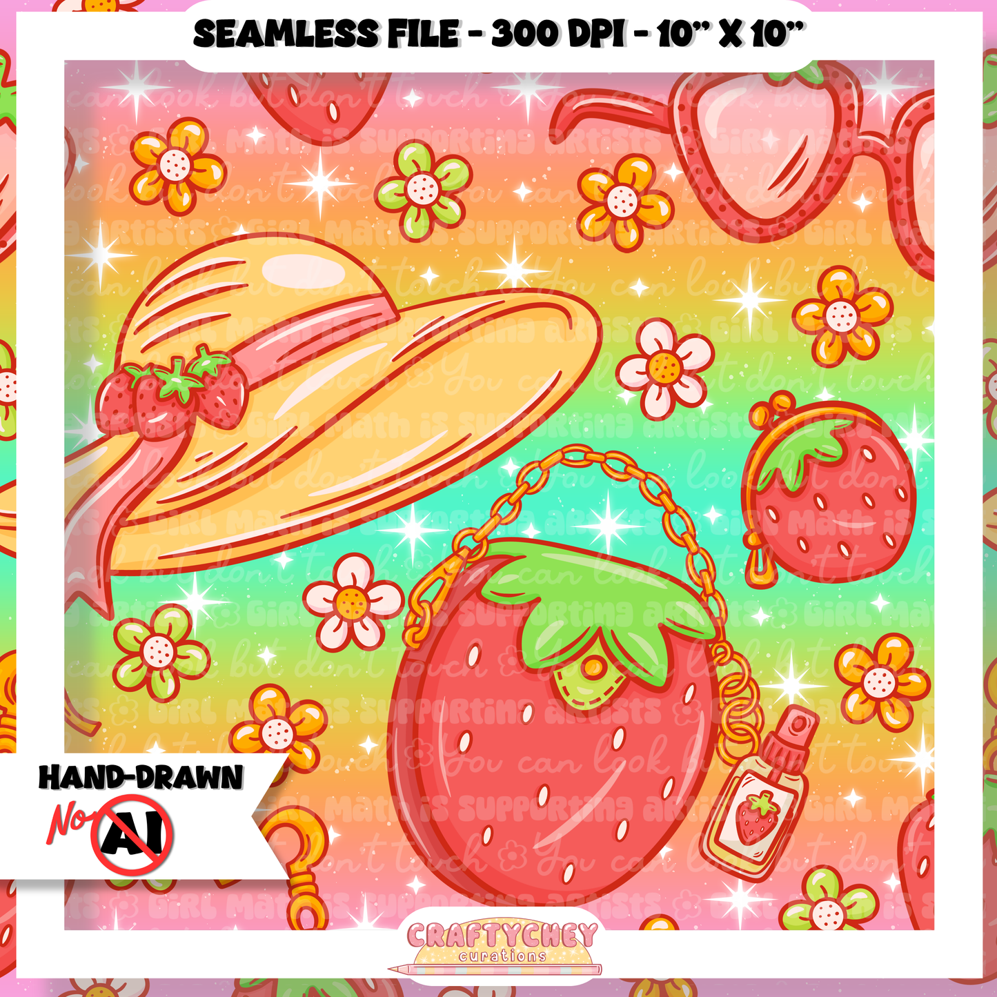 Juicy Summer: Day 3: Wildberry (Seamless + PNG)