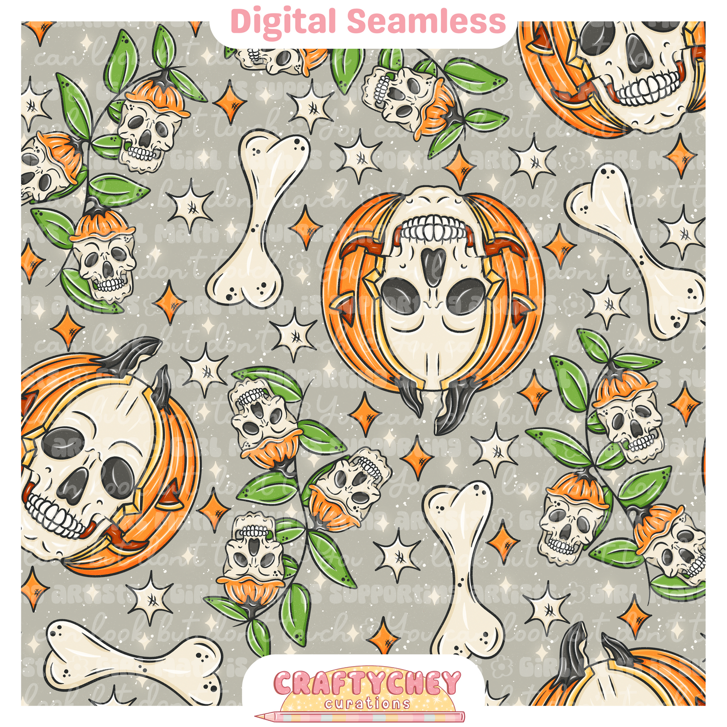 Pumpkin Skulls