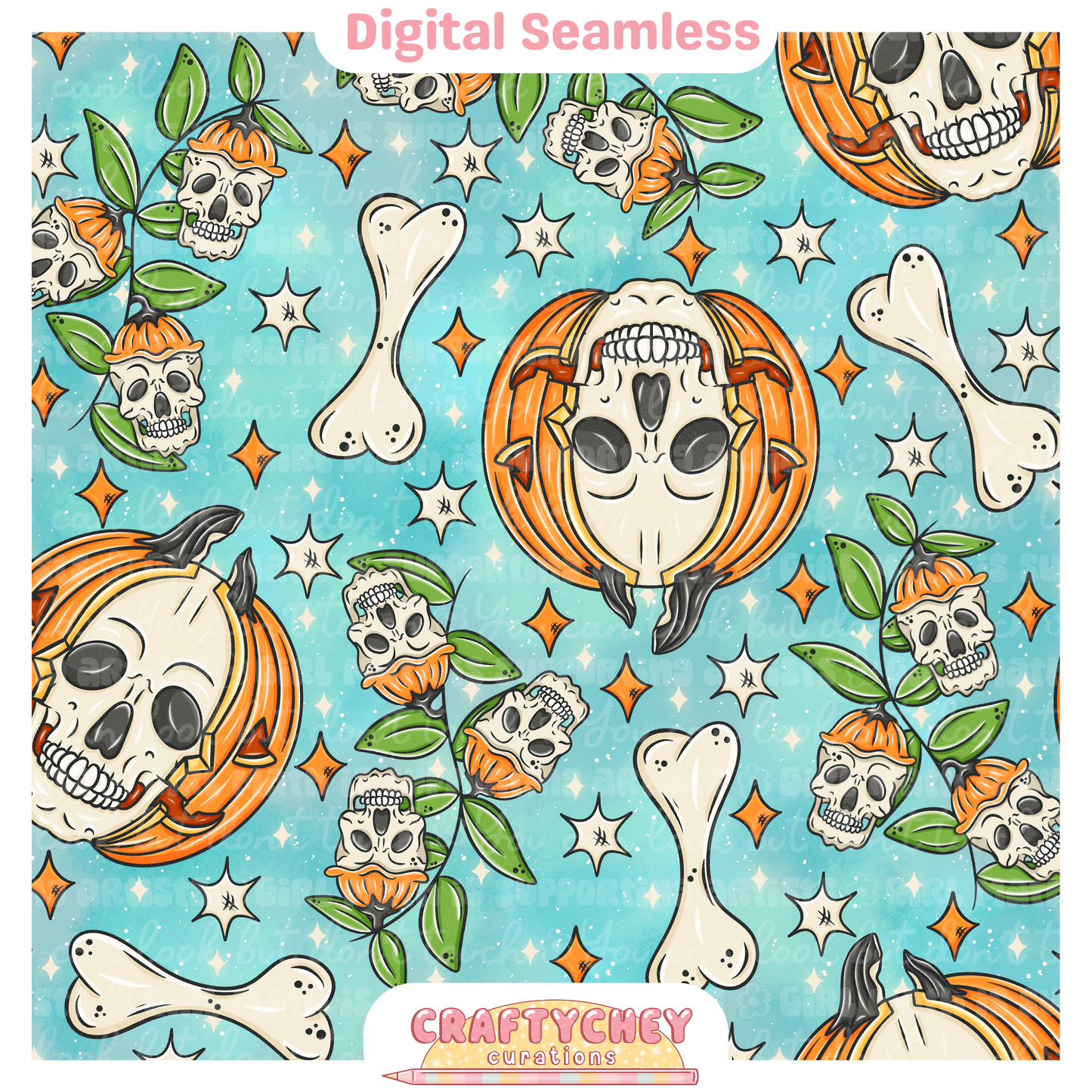 Pumpkin Skulls