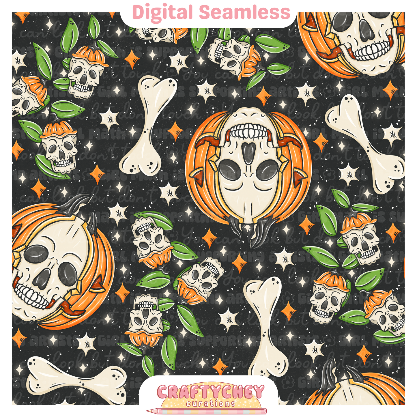 Pumpkin Skulls