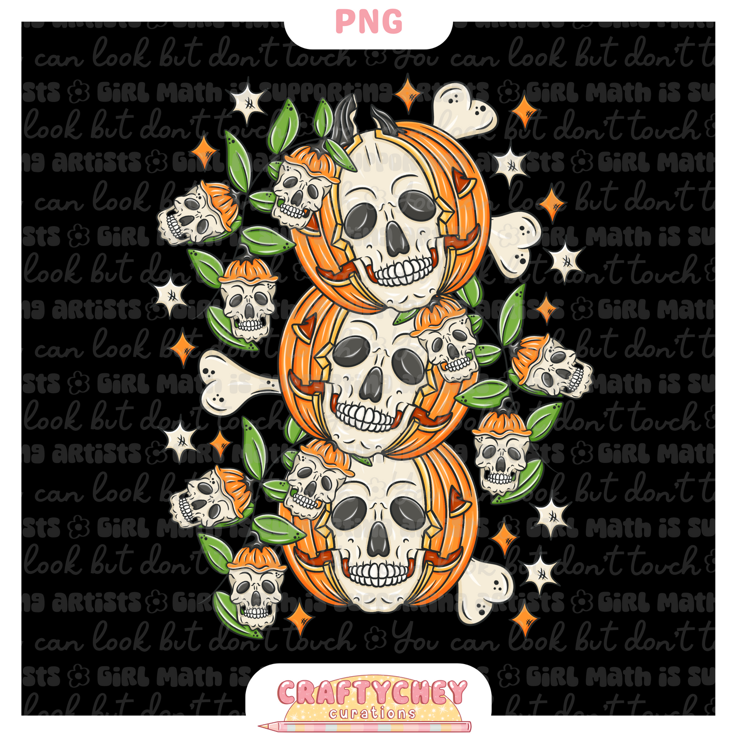 Pumpkin Skulls
