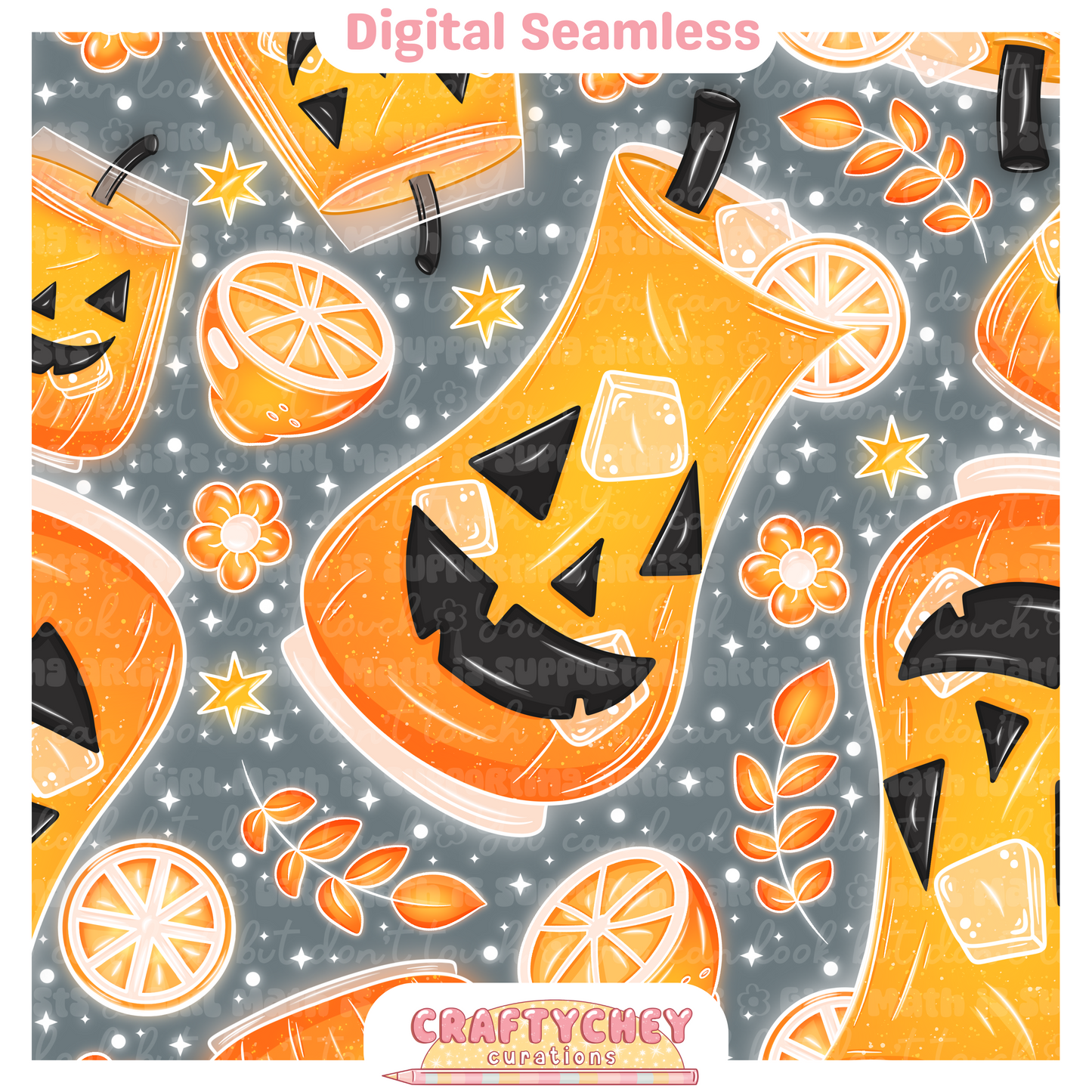 Pumpkin Juice (Seamless + PNG)