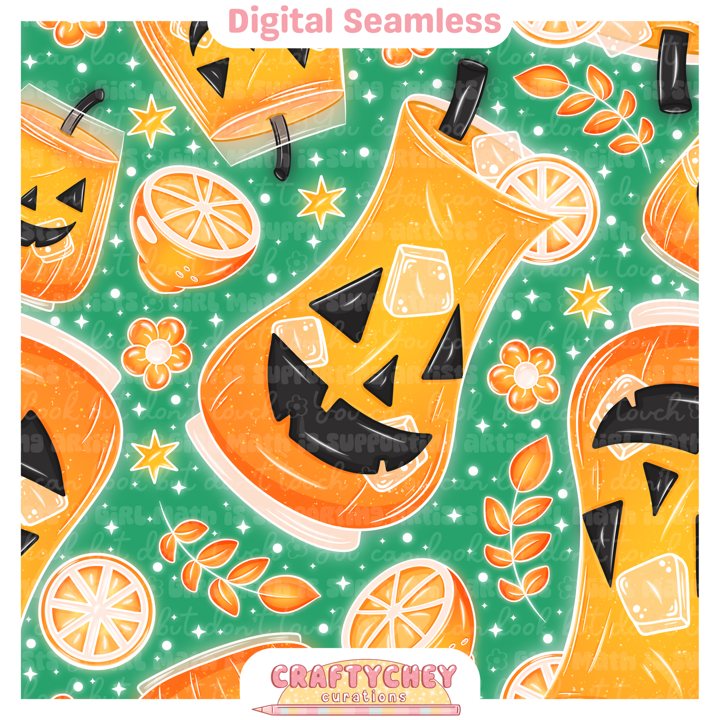 Pumpkin Juice (Seamless + PNG)