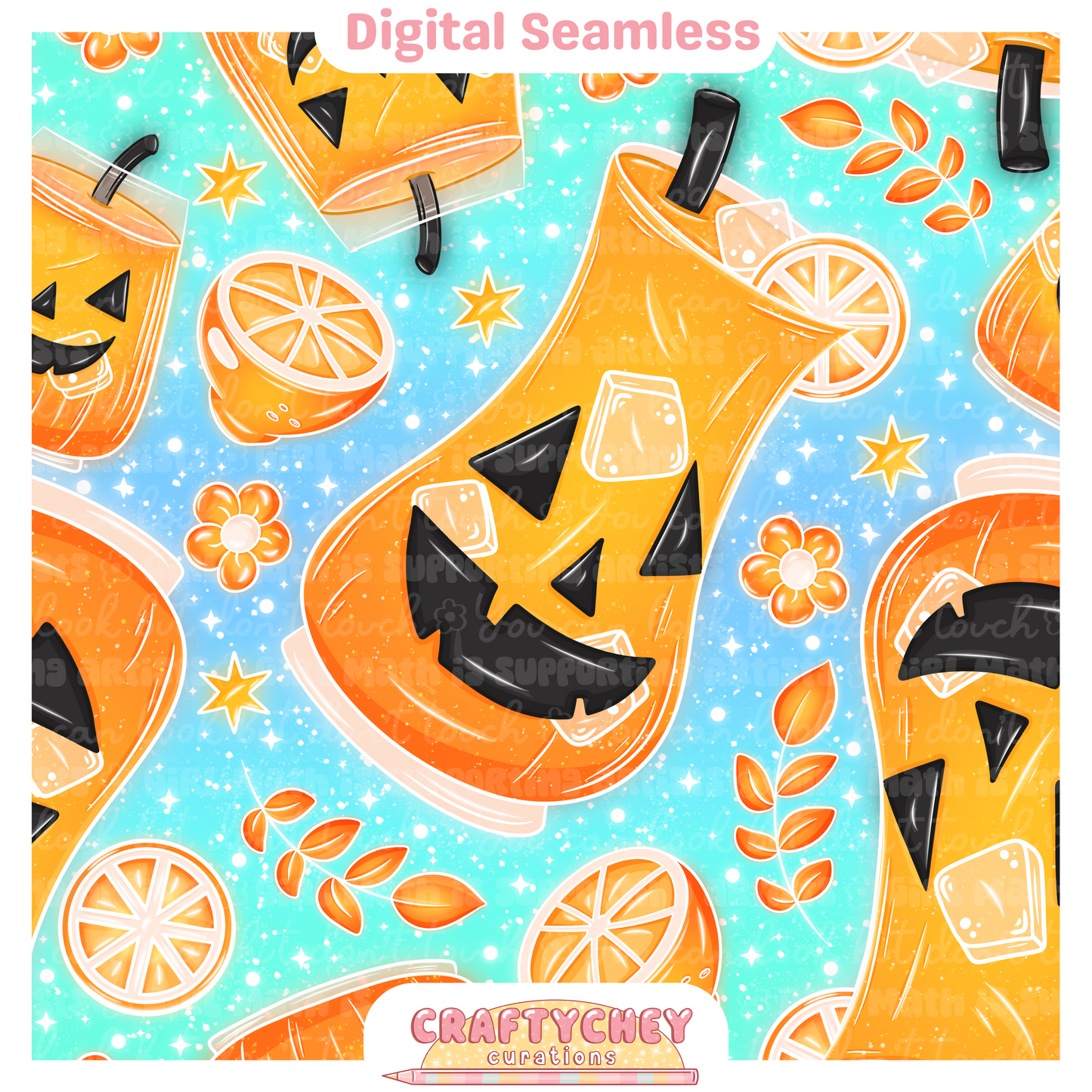 Pumpkin Juice (Seamless + PNG)