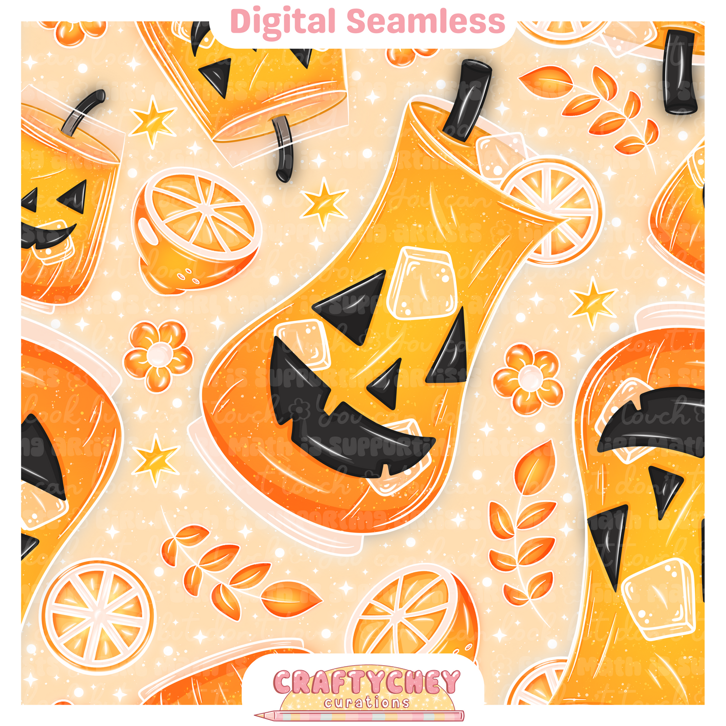 Pumpkin Juice (Seamless + PNG)
