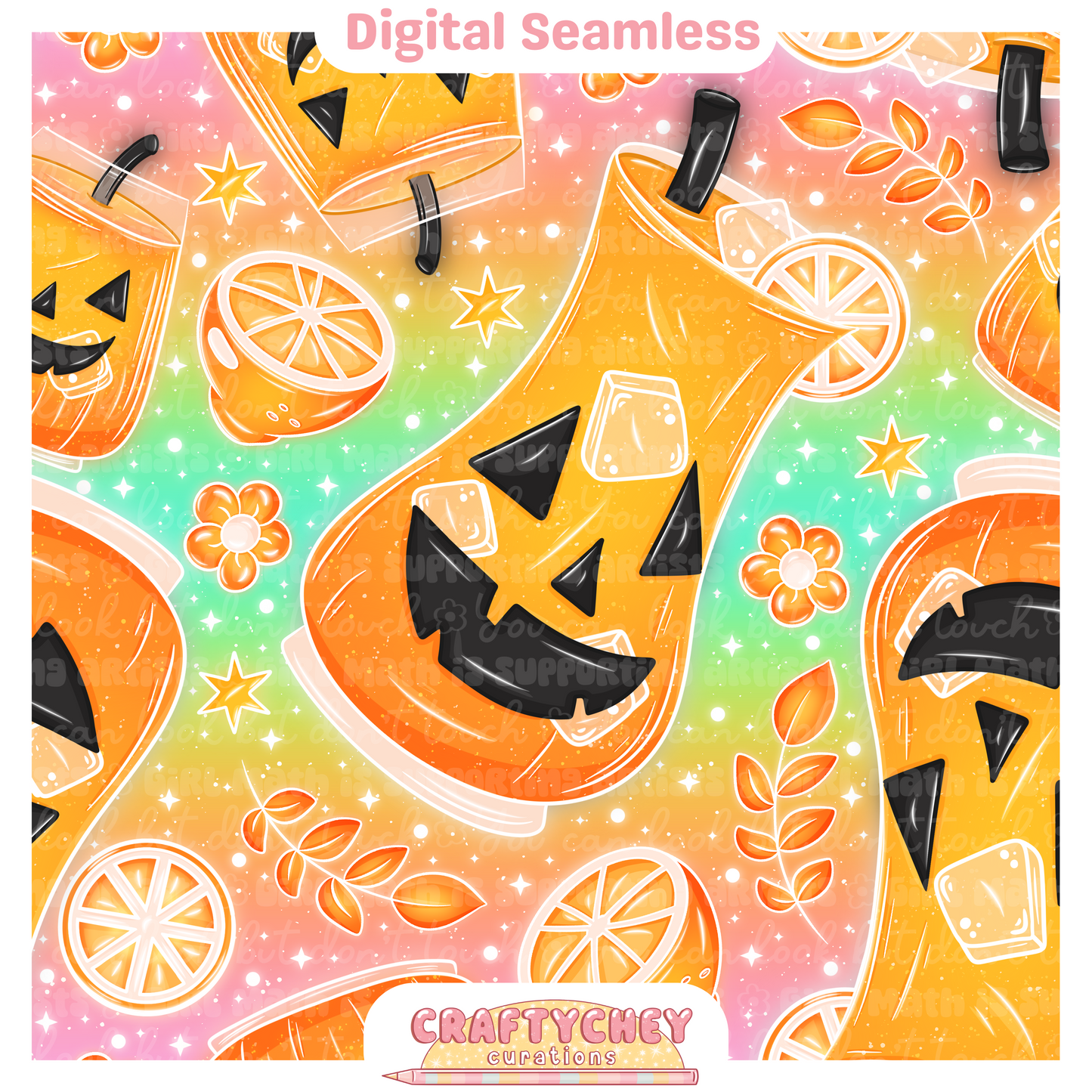 Pumpkin Juice (Seamless + PNG)