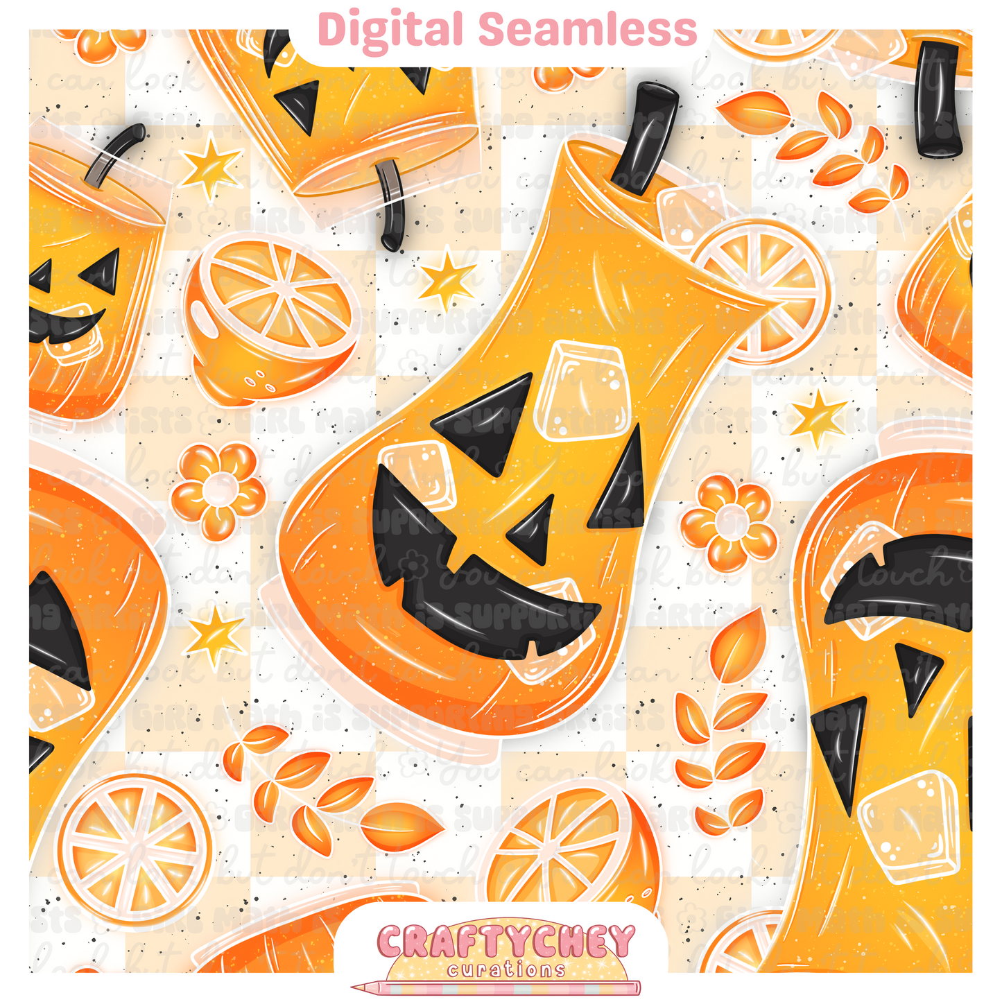 Pumpkin Juice (Seamless + PNG)