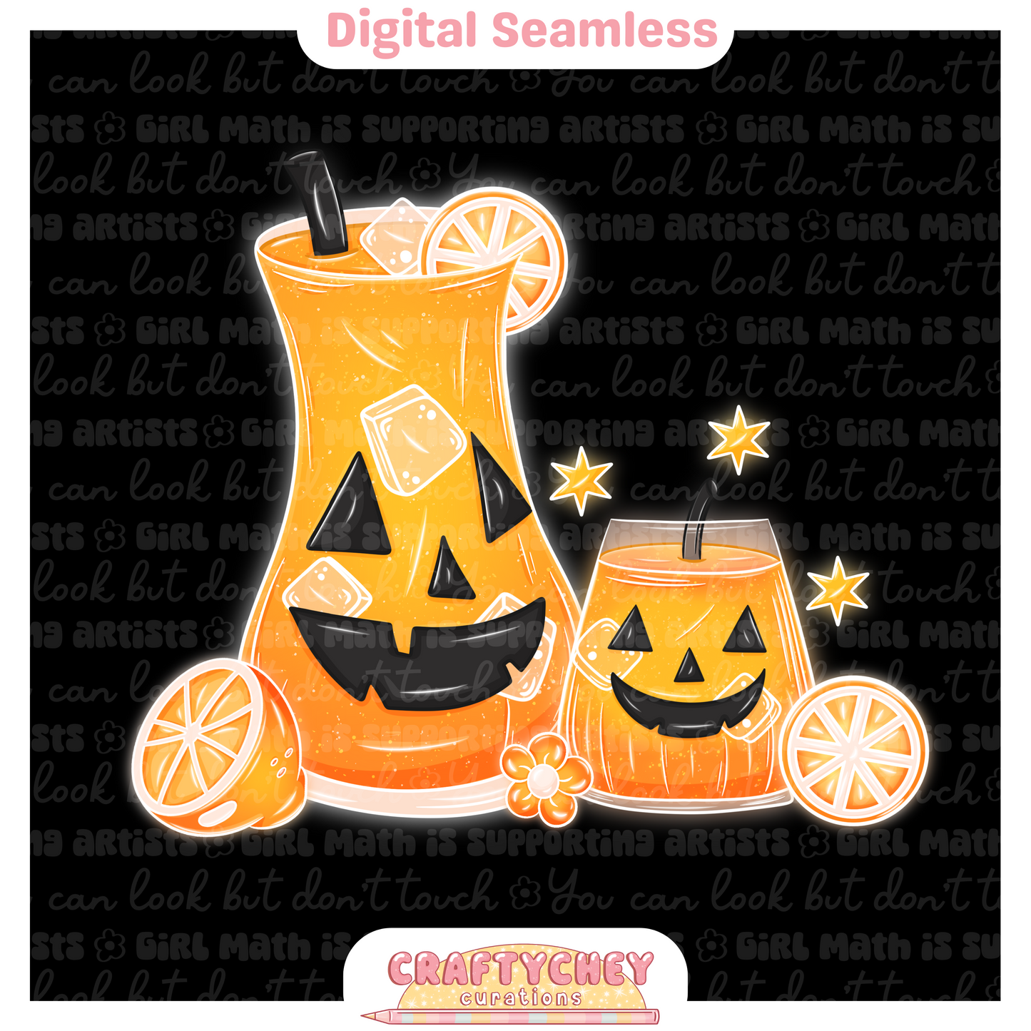 Pumpkin Juice (Seamless + PNG)