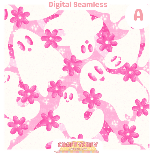 Simple Floral Ghosties