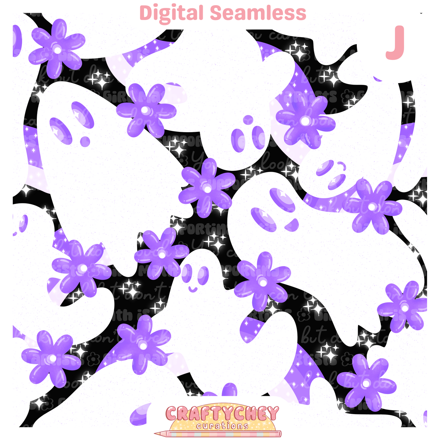 Simple Floral Ghosties
