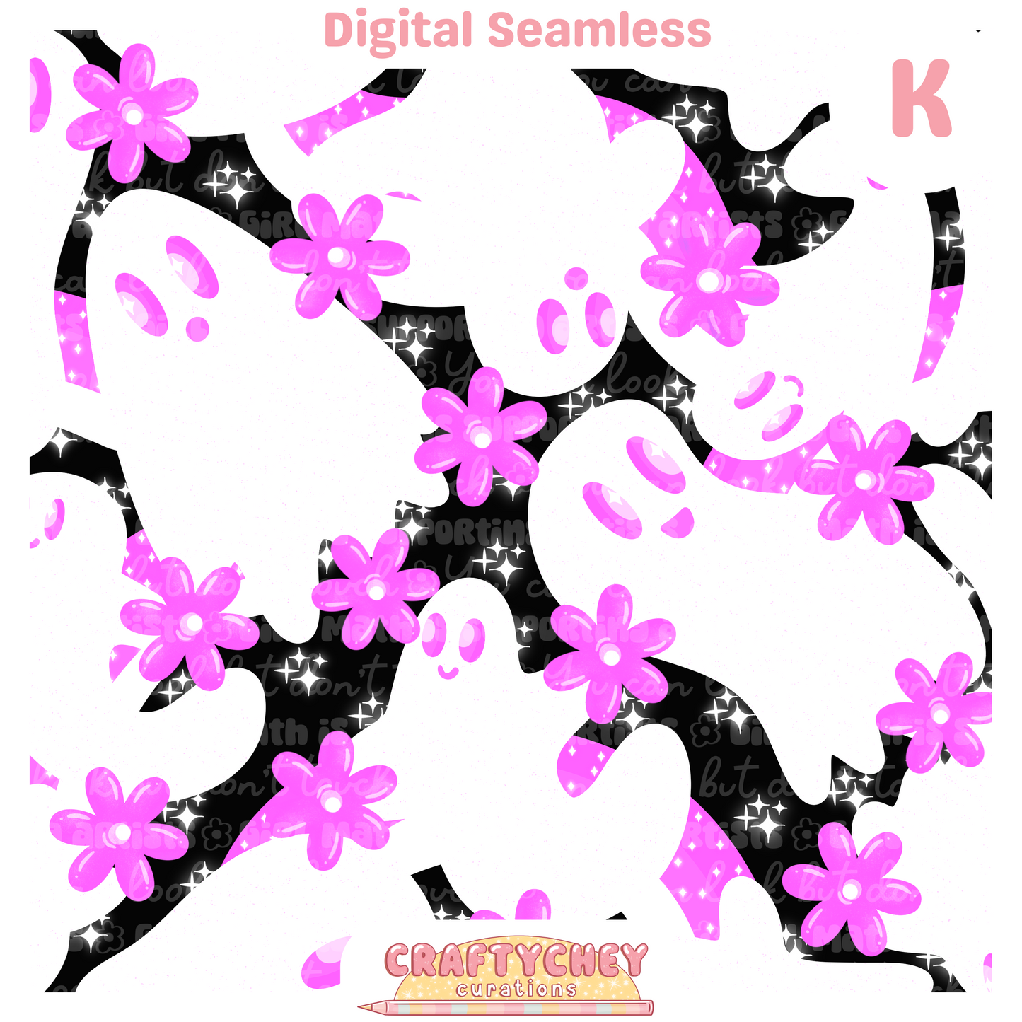 Simple Floral Ghosties