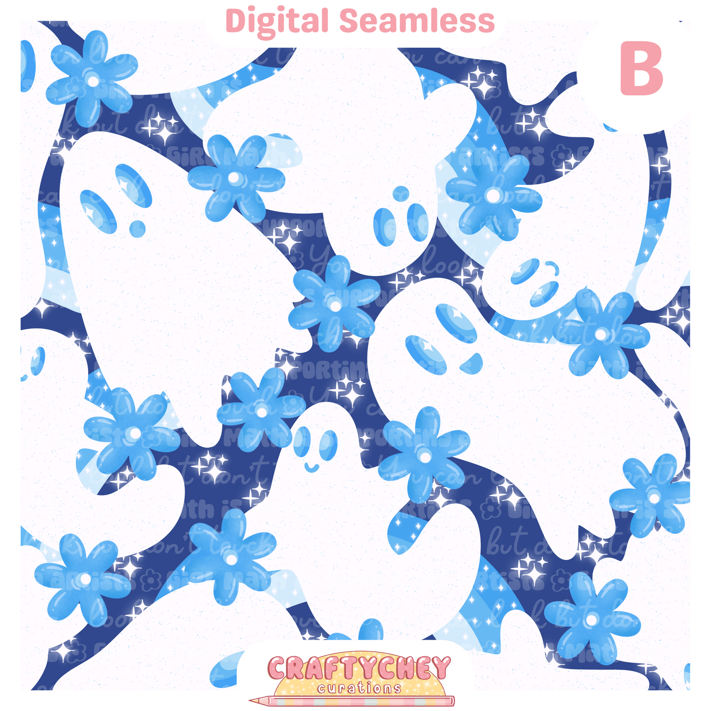 Simple Floral Ghosties