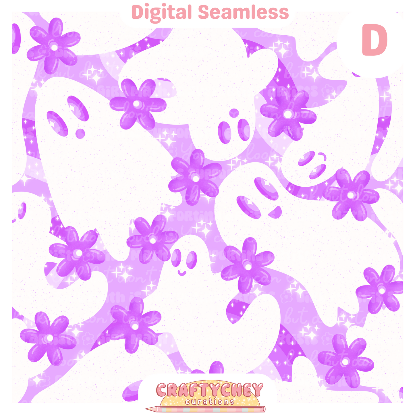 Simple Floral Ghosties