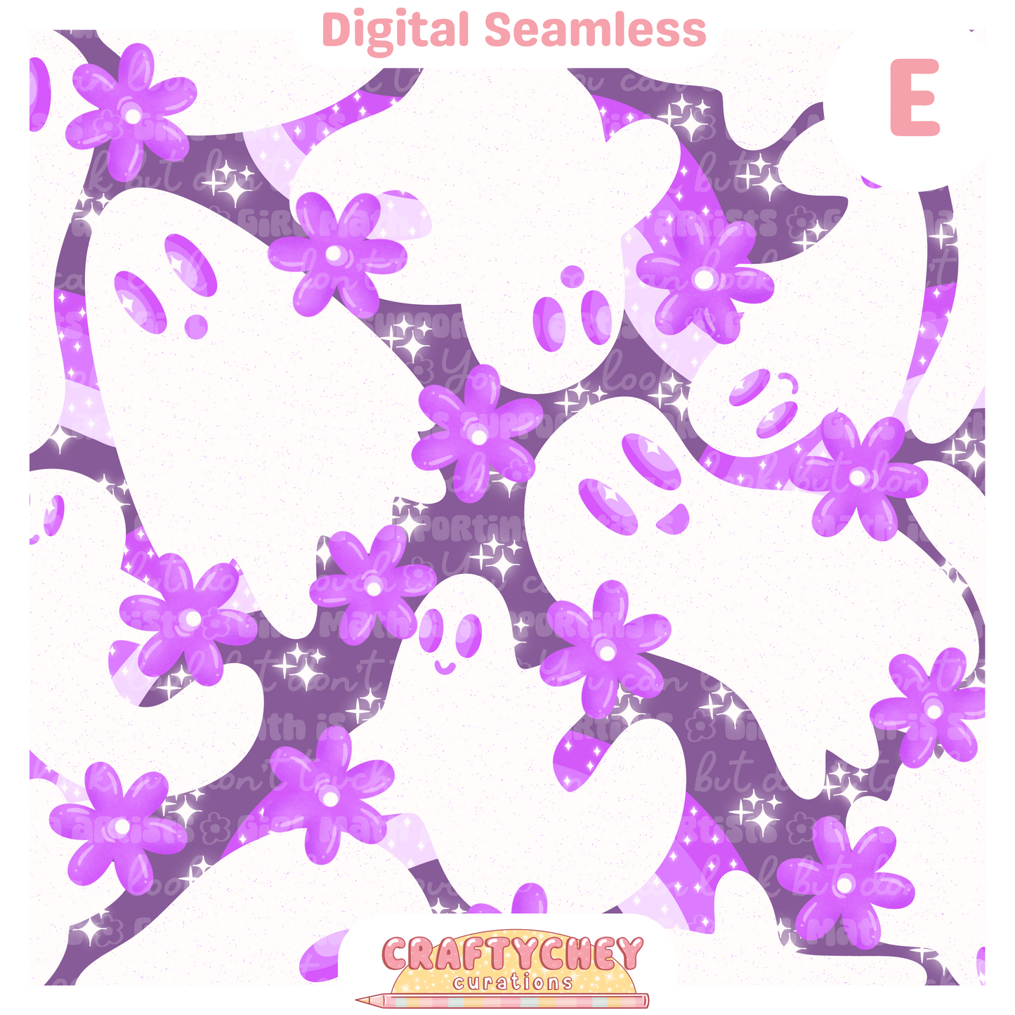 Simple Floral Ghosties